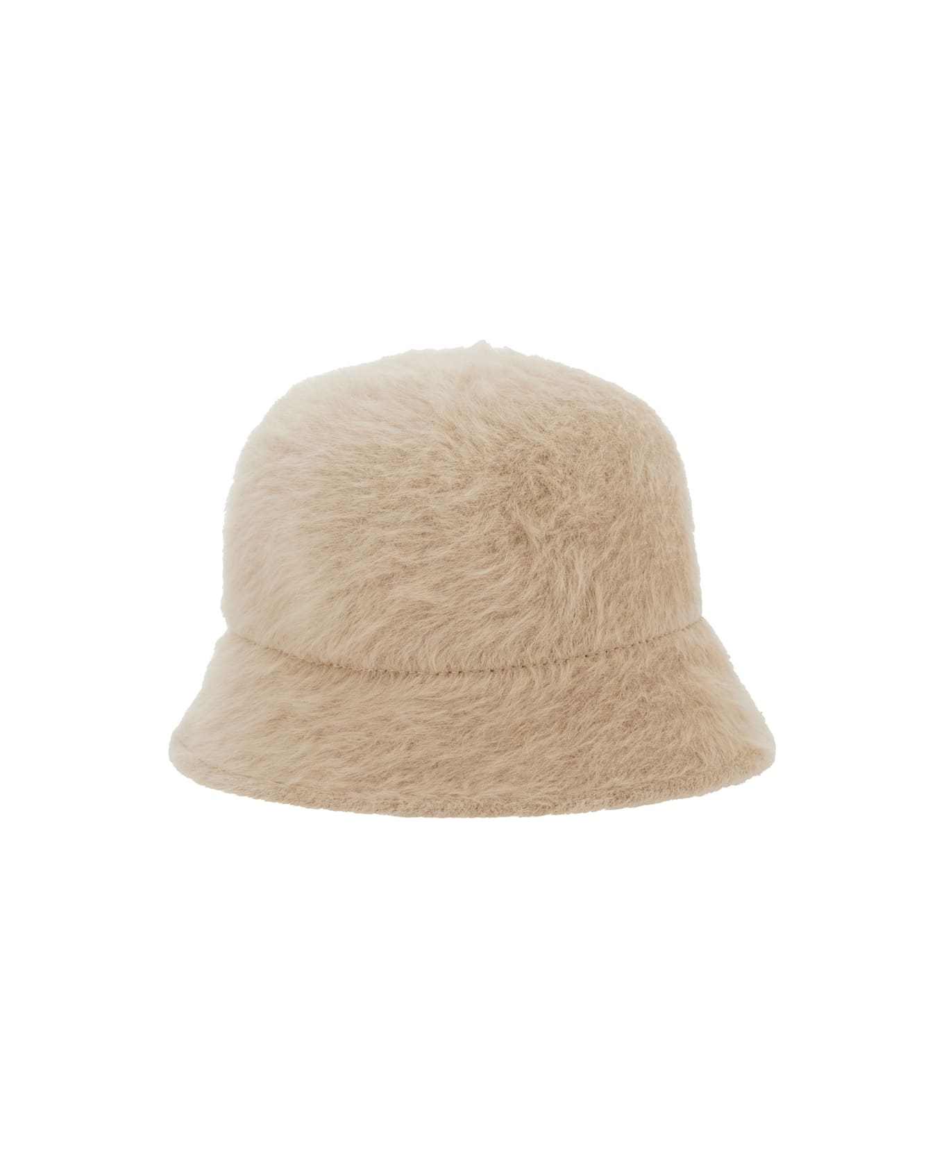 Antonelli Beige Hat With Brushed-effect In Faux Fur Woman - Beige