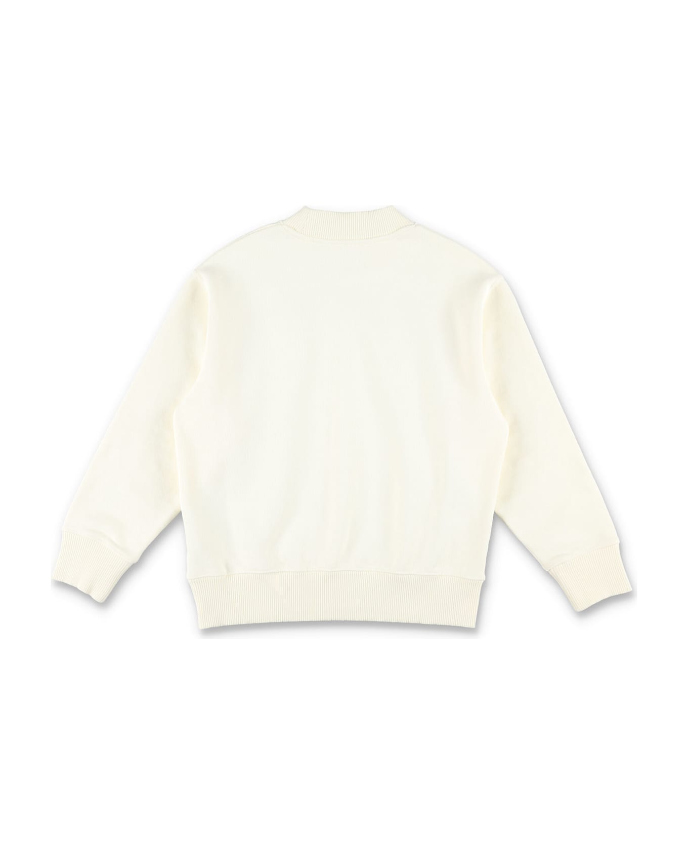 Palm Angels Kid - Classuc Curved Logo Sweatshirt - BUTTER