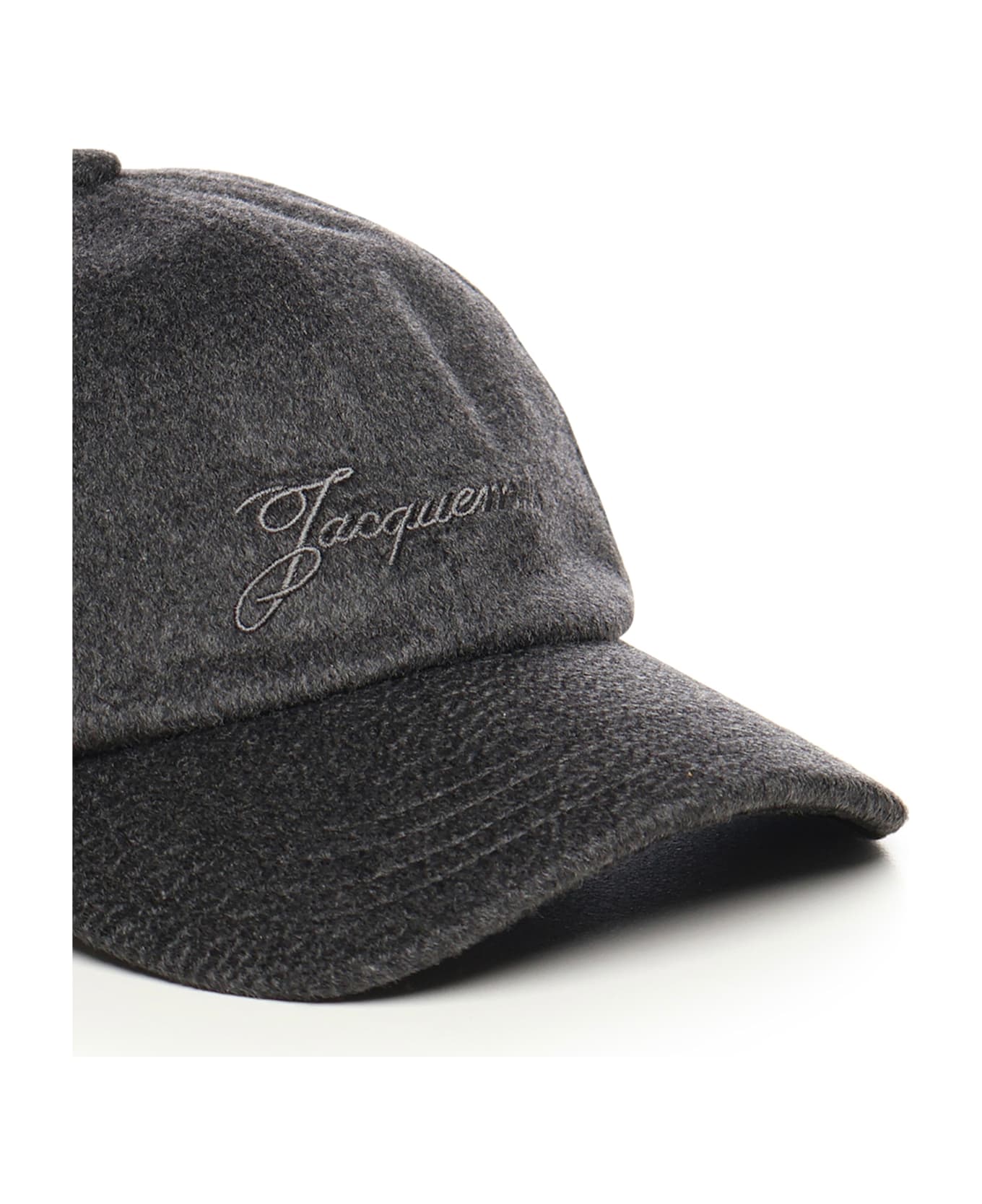 Jacquemus Cashmere Baseball Cap - Grey