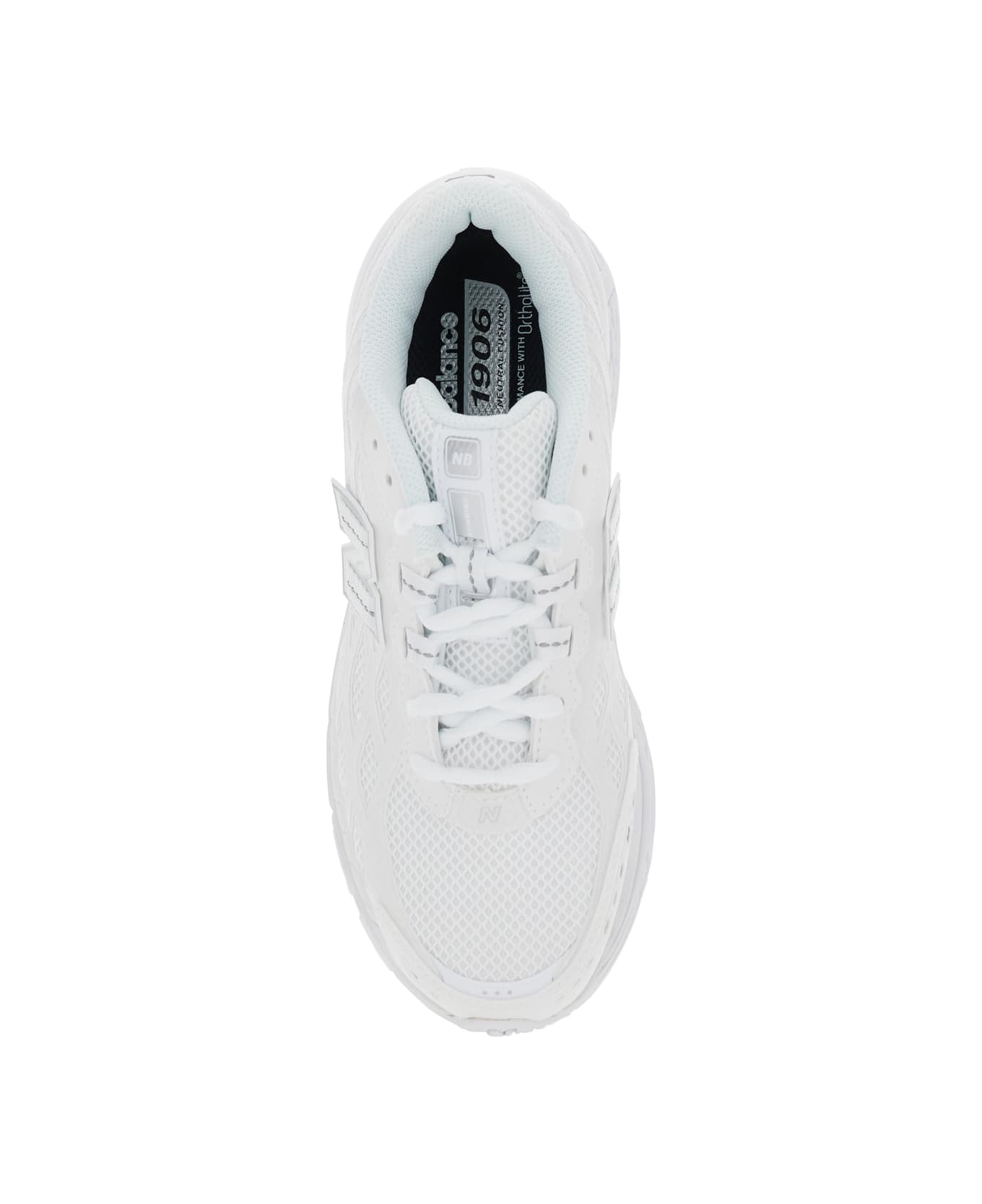 New Balance '1906' White Sneaker With Mesh Design And Side Logo In Tech Fabric Unisex - White