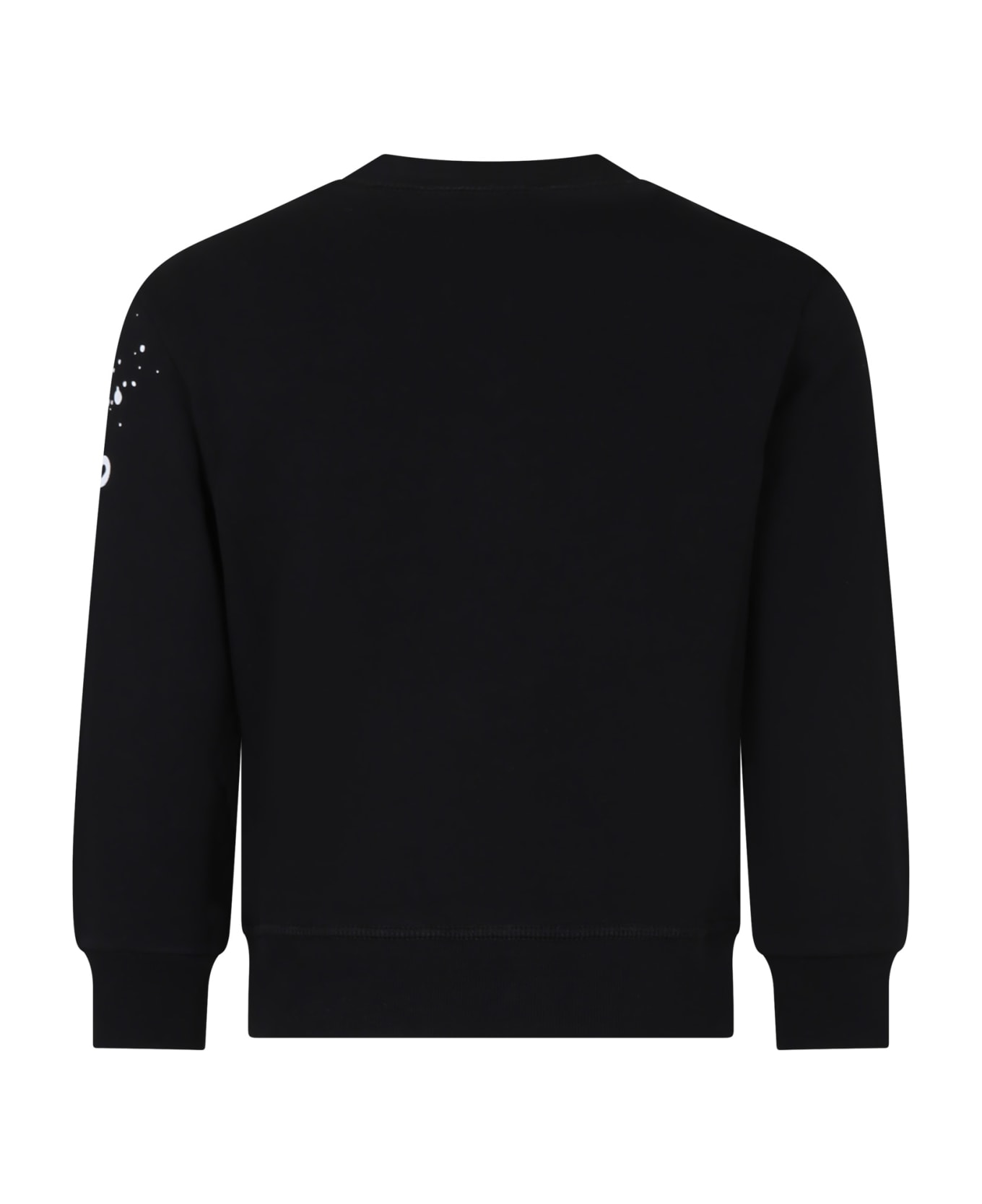 Dsquared2 Black Sweatshirt For Boy With Logo - Black