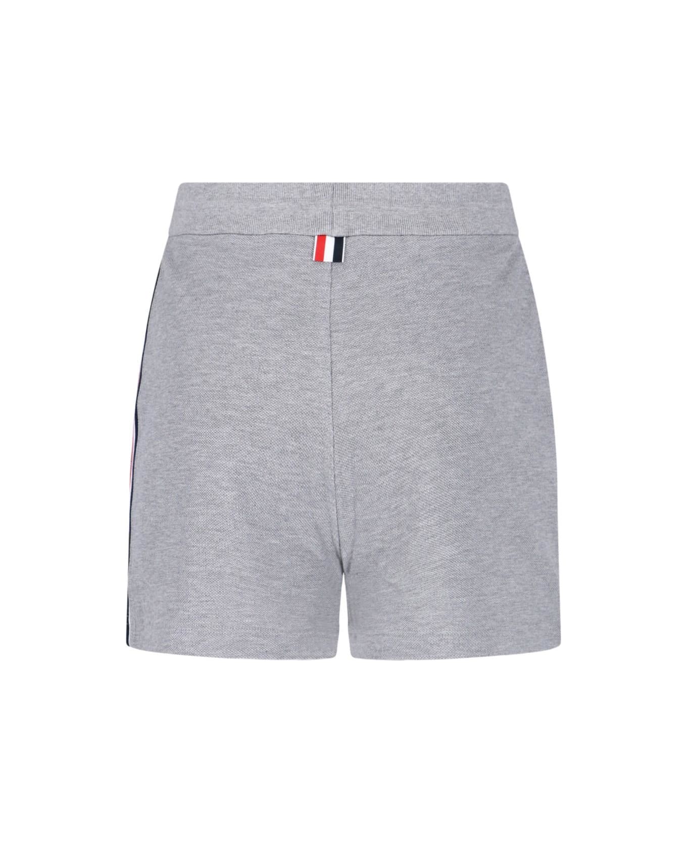 Thom Browne Logo Sport Shorts - Grey ショートパンツ