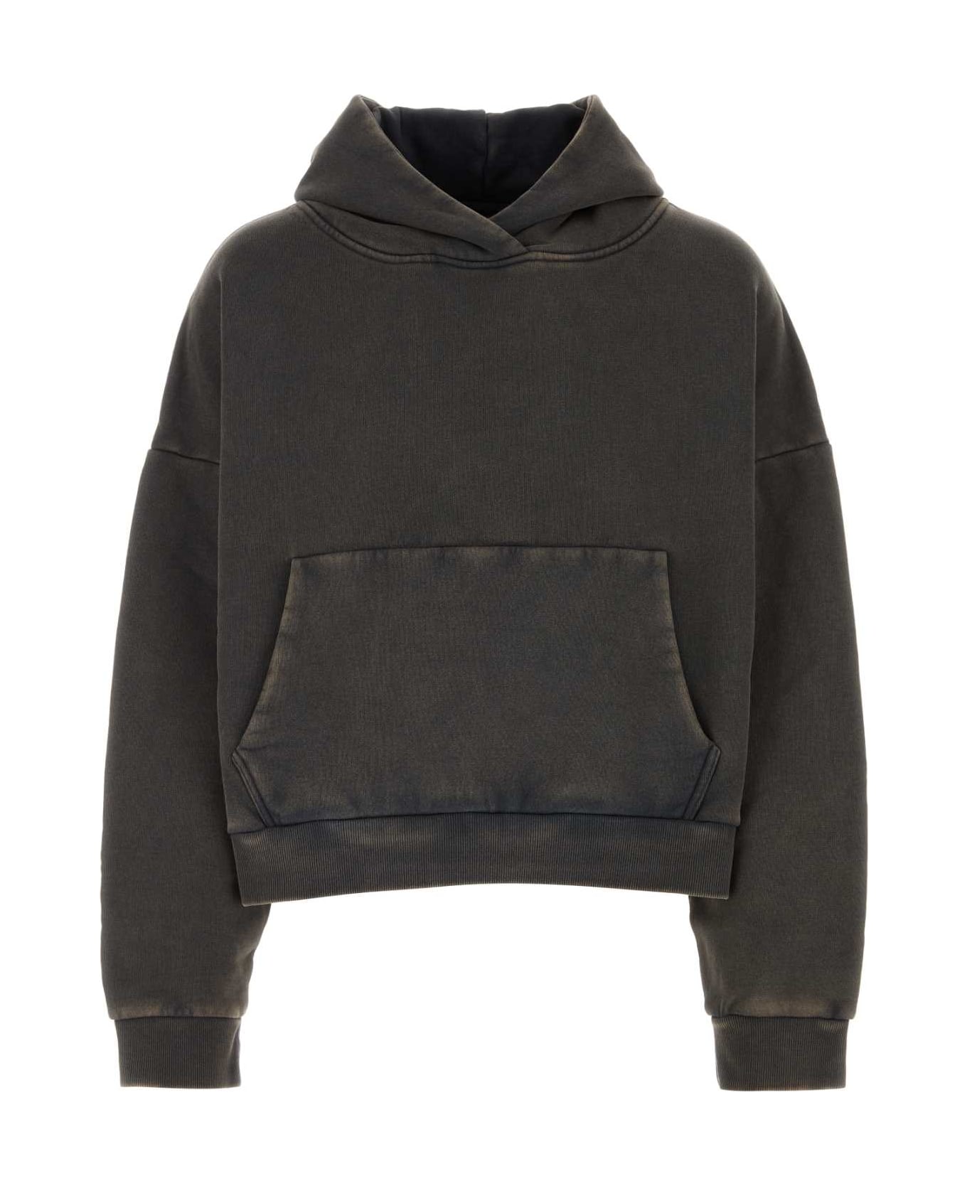Entire Studios Charcoal Cotton Oversize Sweatshirt - Nero