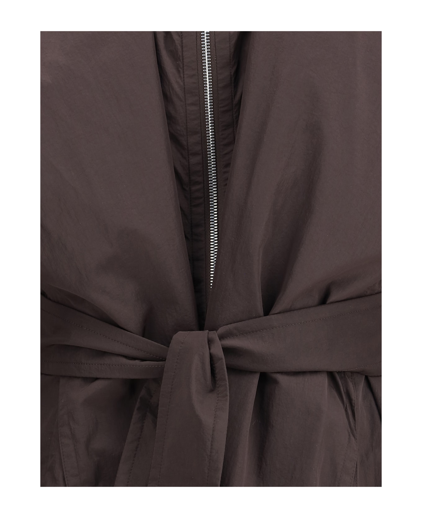 SportMax Oversized Barba Trench Coat In Taffeta