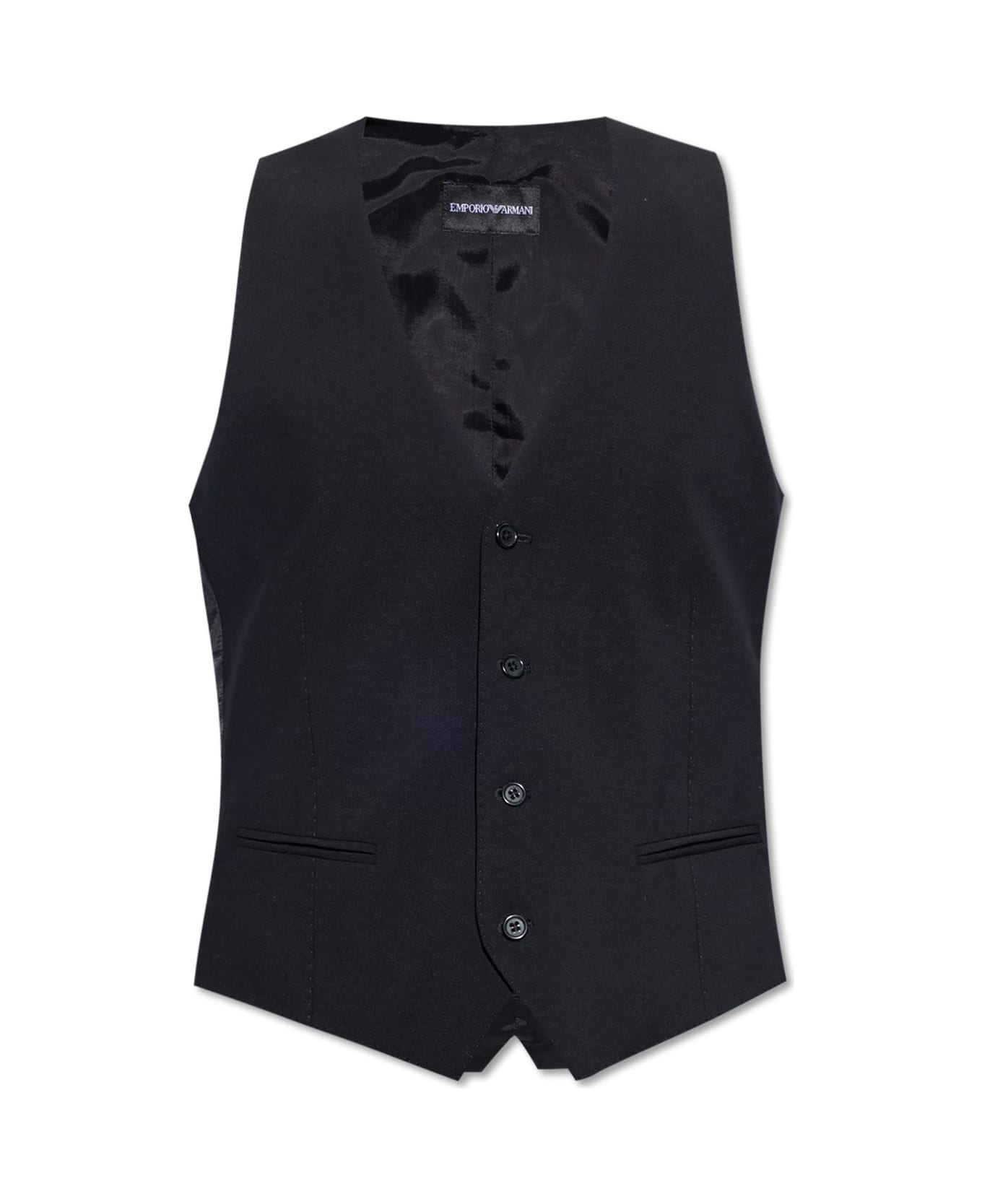 Emporio Armani Wool Vest - Black