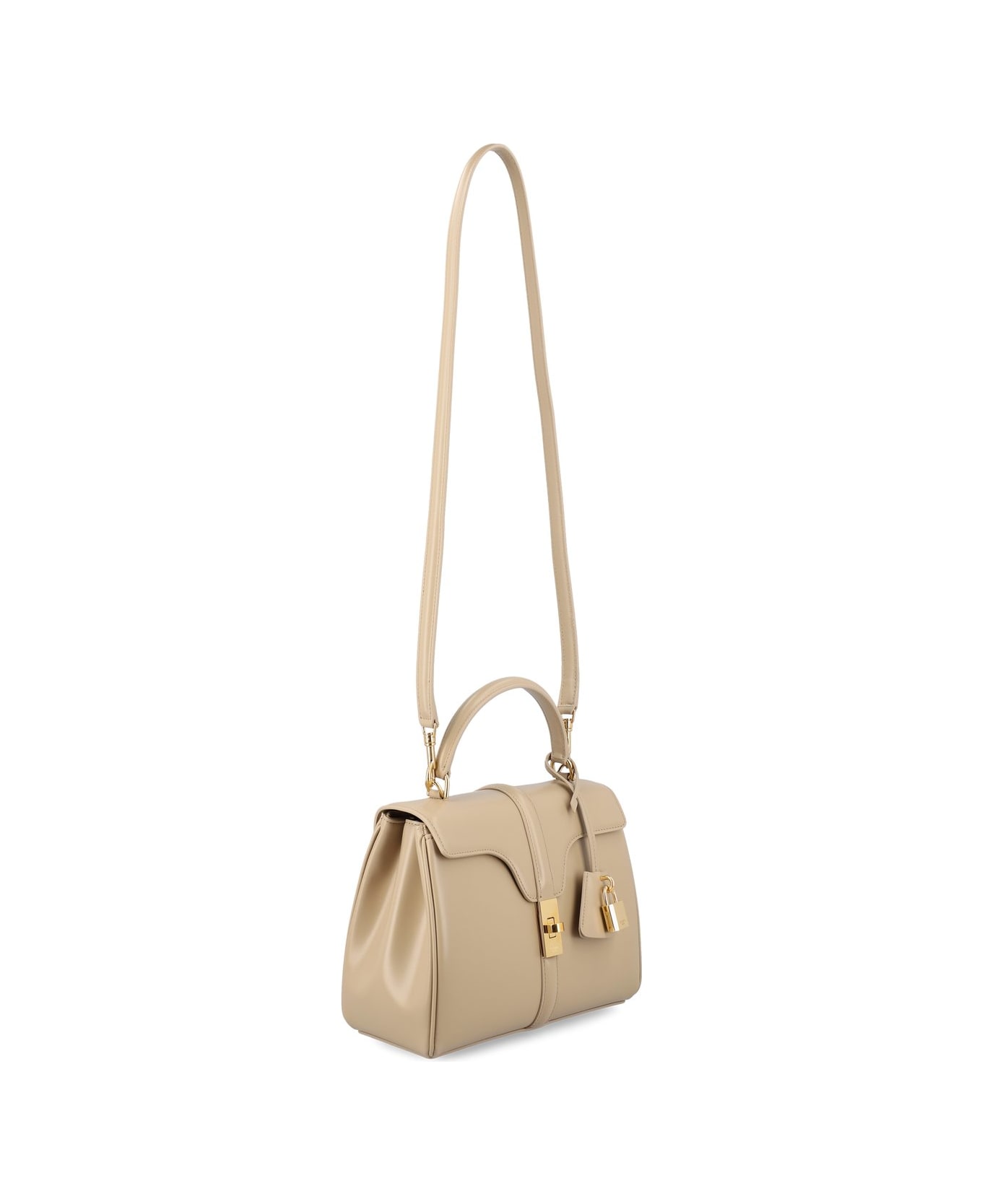 Celine Small 16 Foldover Top Tote Bag - Cappuccino