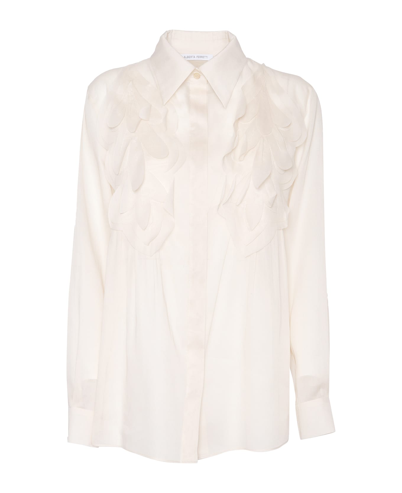 Alberta Ferretti Beige Shirt - WHITE