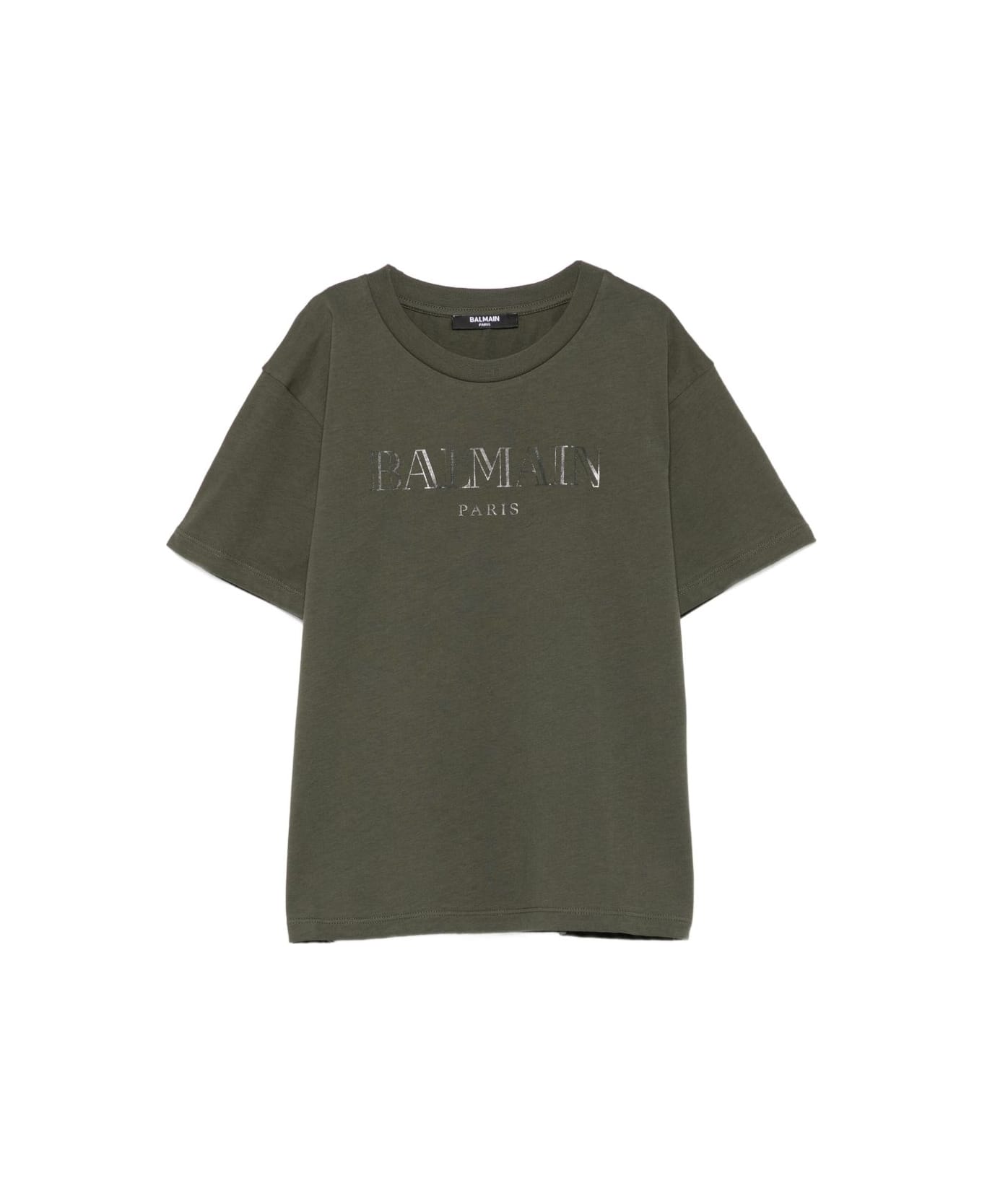 Balmain Kids Logo T-shirt - Green