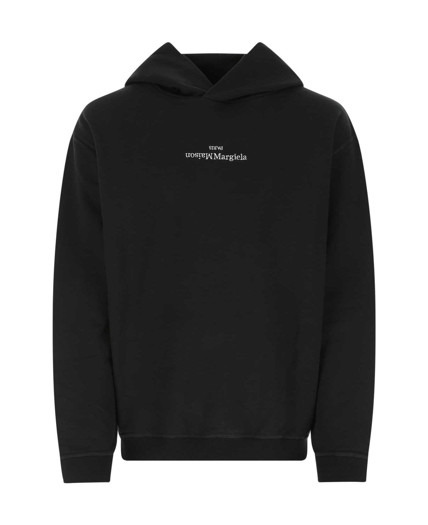 Maison Margiela Black Cotton Oversize Sweatshirt - 962 フリース