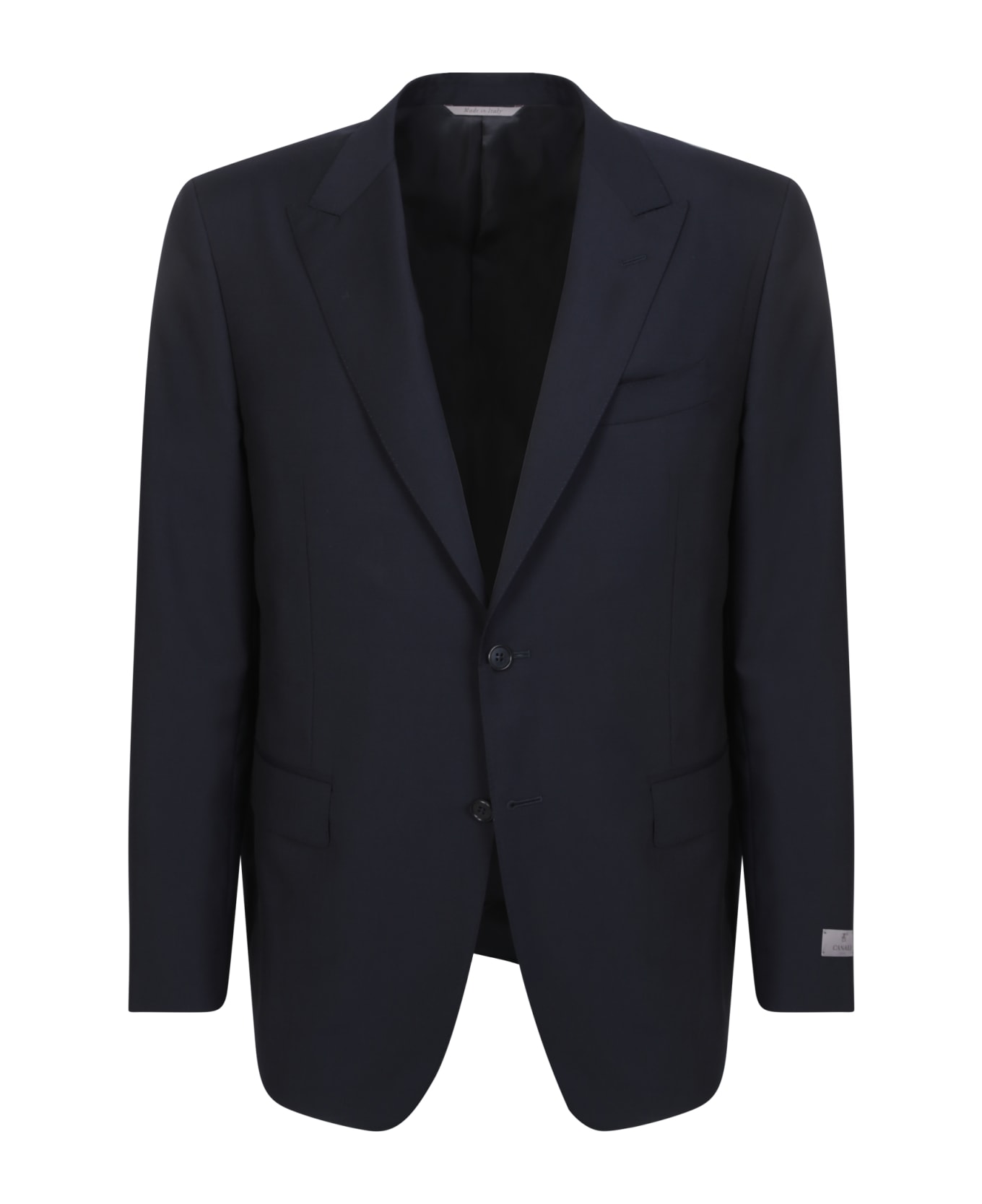 Canali Single-breasted Blue Smoking - Blue