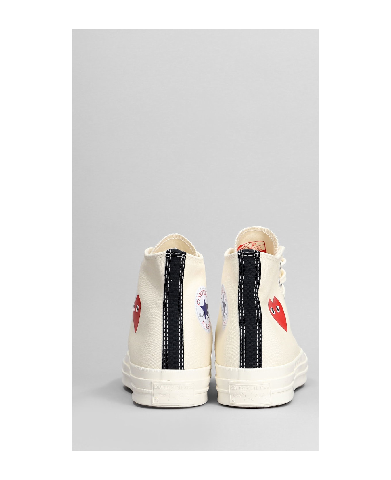 Comme des Garçons Play Chuck 70 Cdg High Sneakers In Beige Cotton - beige