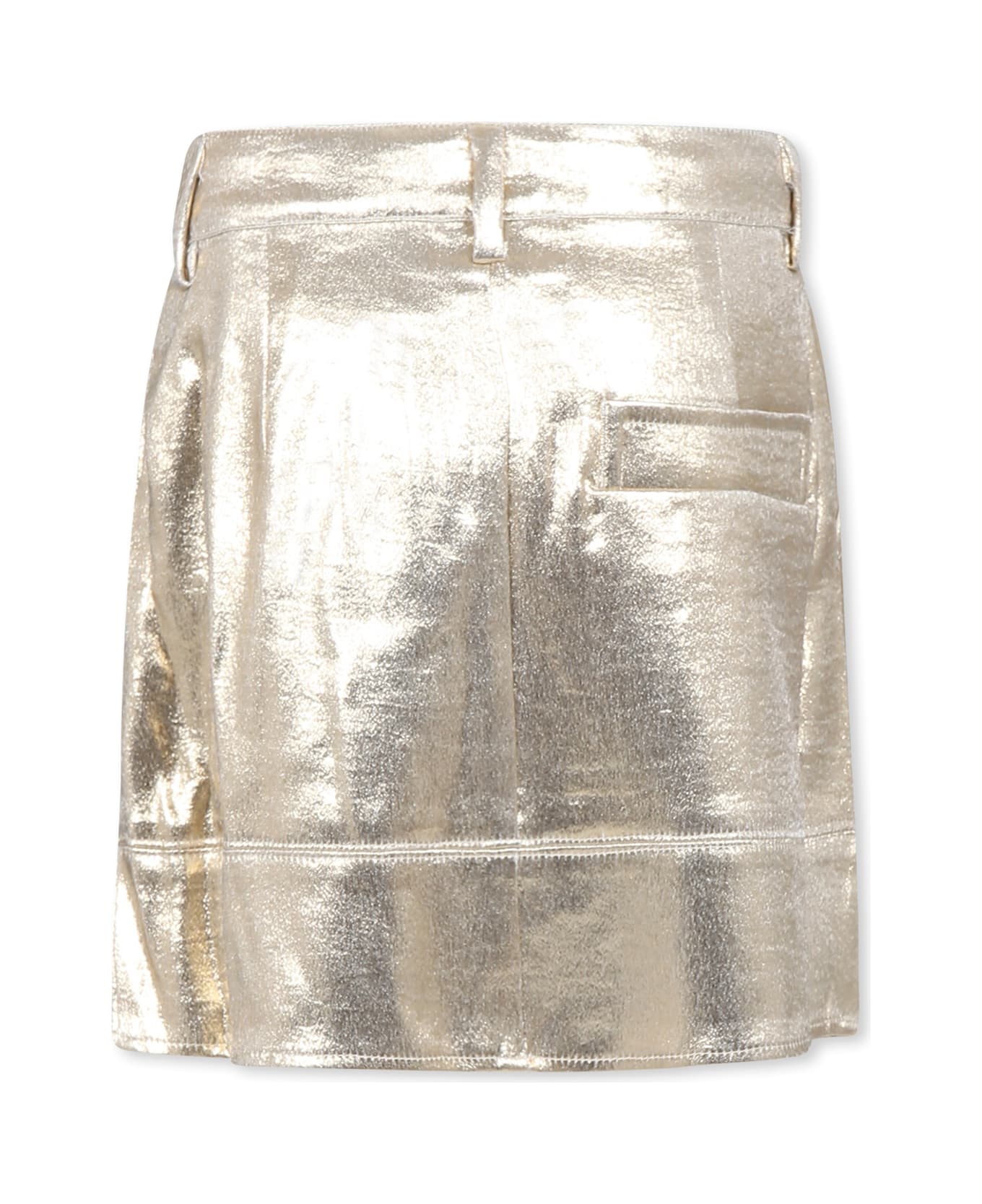 Zadig & Voltaire Gold Skirt For Girl With Herat - Gold