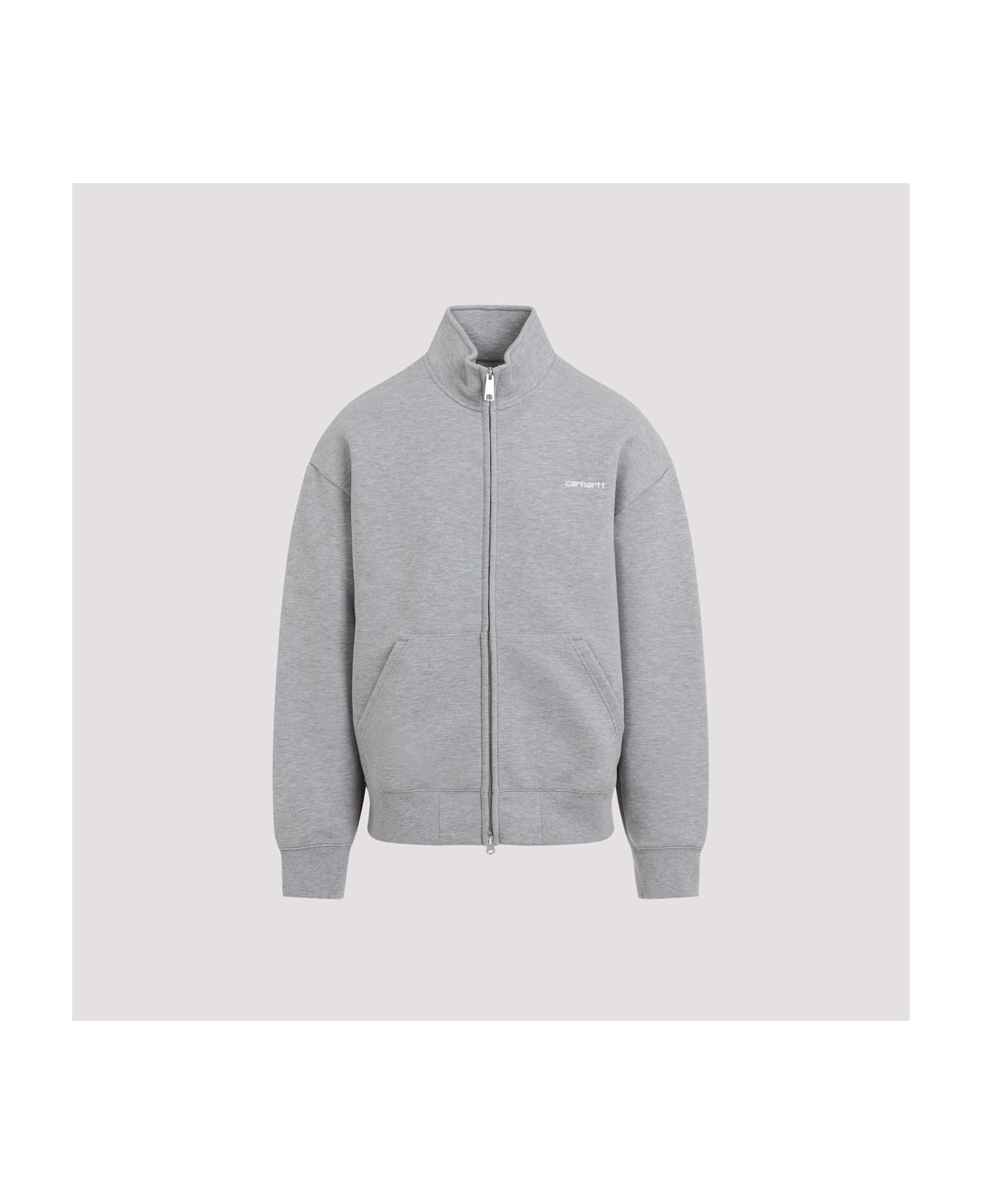 Carhartt Alda Zip Sweat Jacket - Grey Heather White