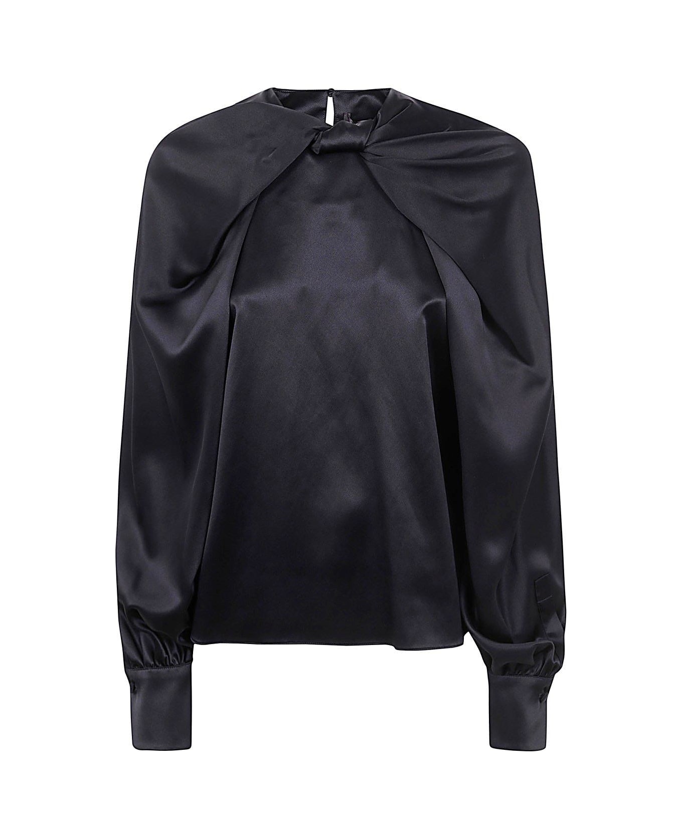 Max Mara Pianoforte Key Cross Detailed Shirt - Black