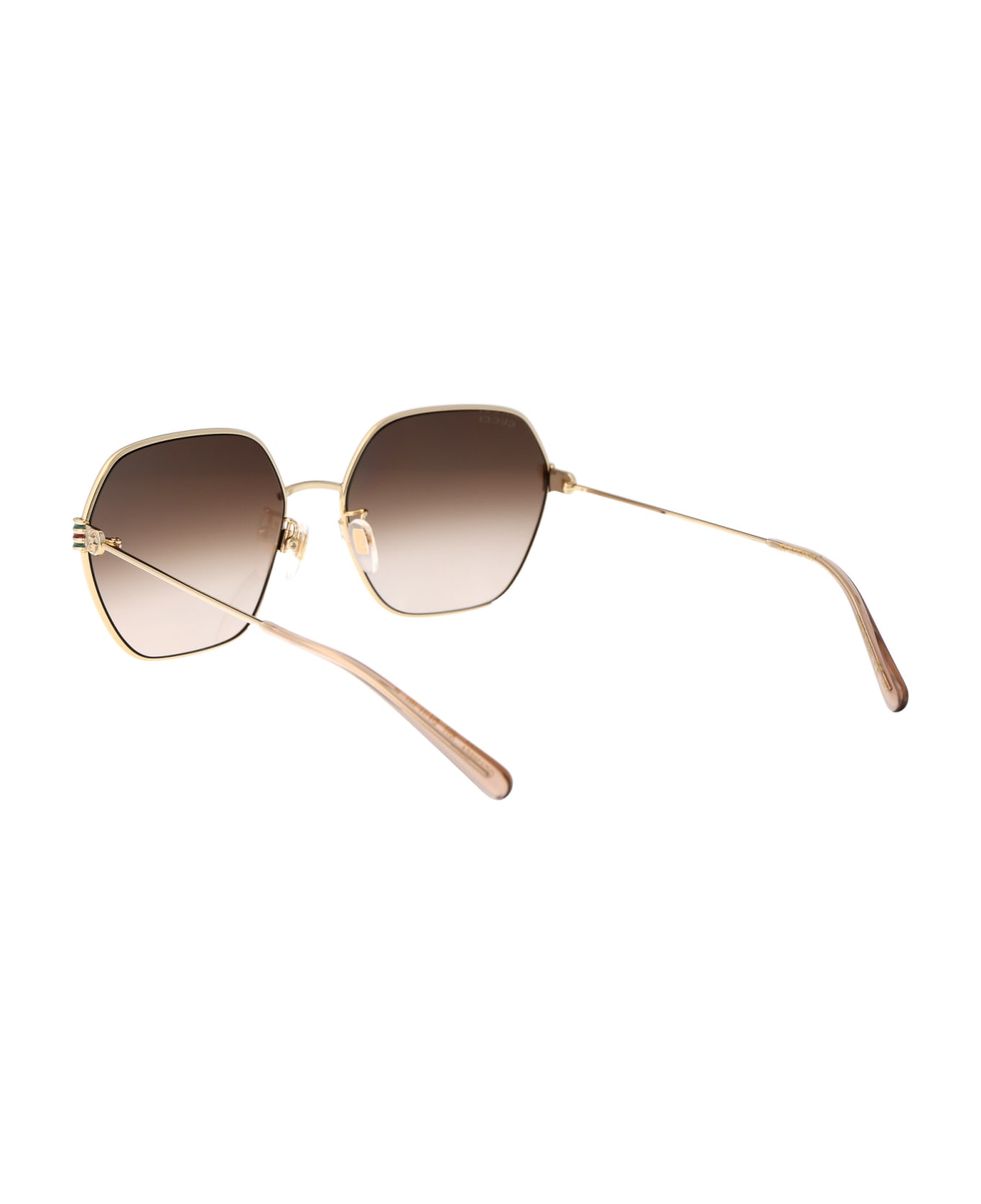 Gucci Eyewear Gg1285sa Sunglasses - 002 GOLD GOLD BROWN