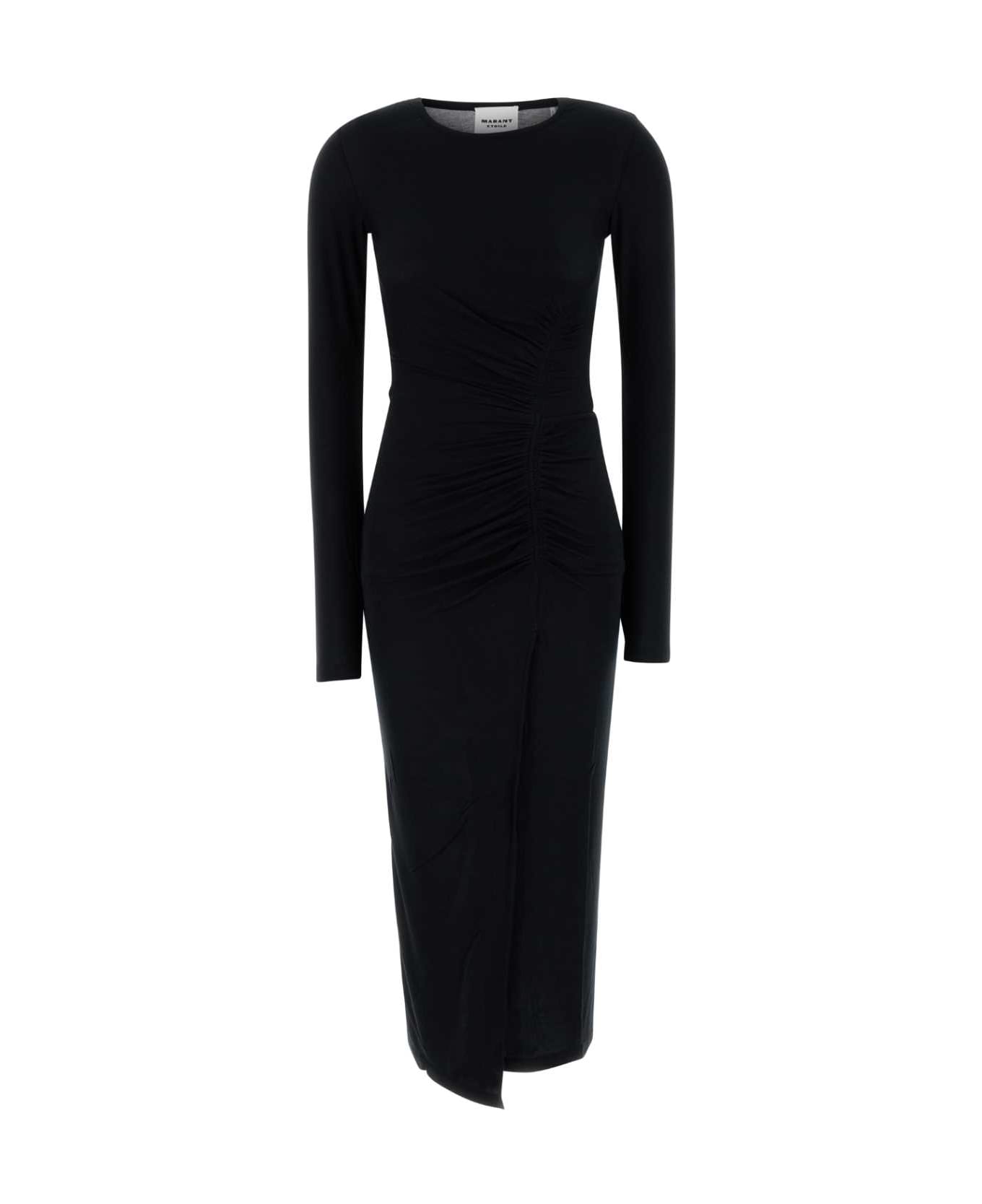 Marant Étoile Black Stretch Modal Jelina Dress - BLACK