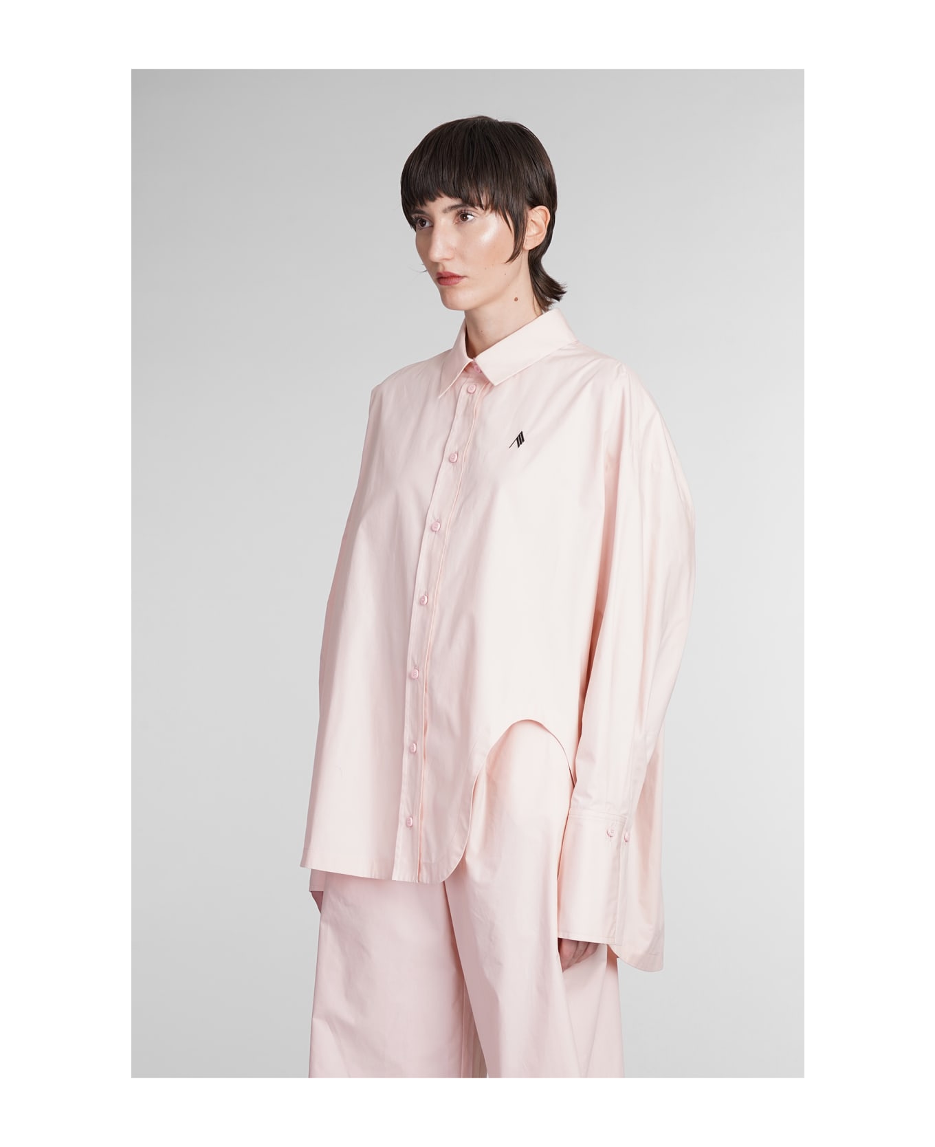 The Attico Diana Blouse In Rose-pink Viscose - Powder パジャマ