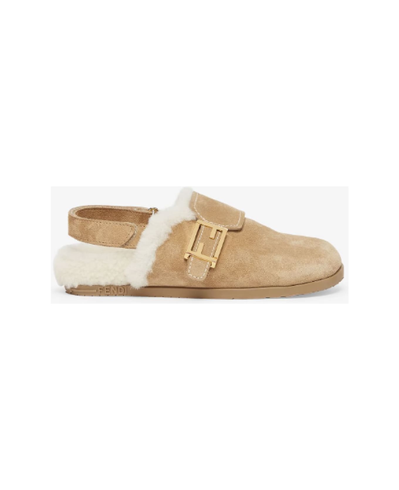 Fendi Kids Sandals Brown - Brown