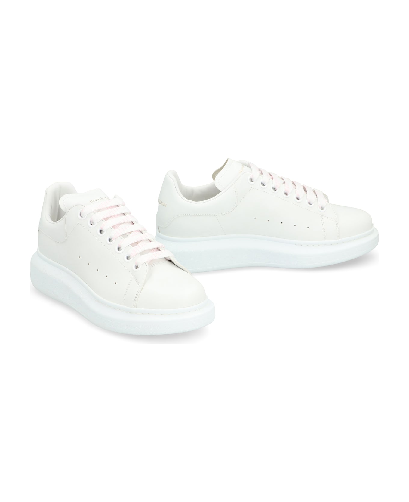 Alexander McQueen Leather Chunky Sneakers - White