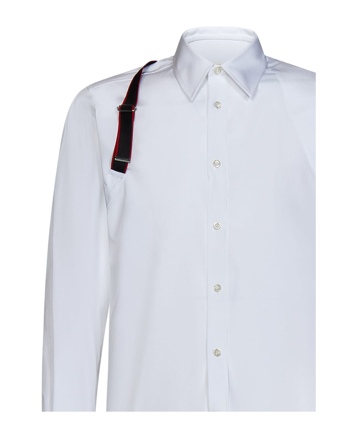 Alexander McQueen Cotton Poplin Shirt - Bianco
