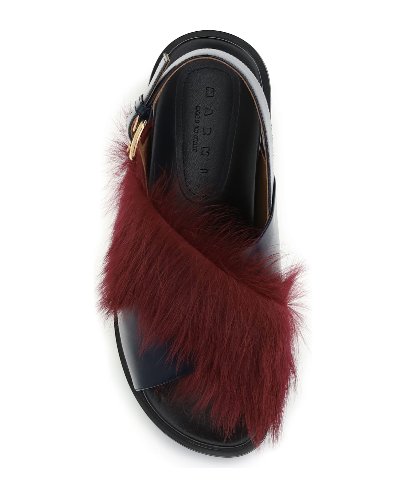 Marni Fur-lined Fussbett Sandals