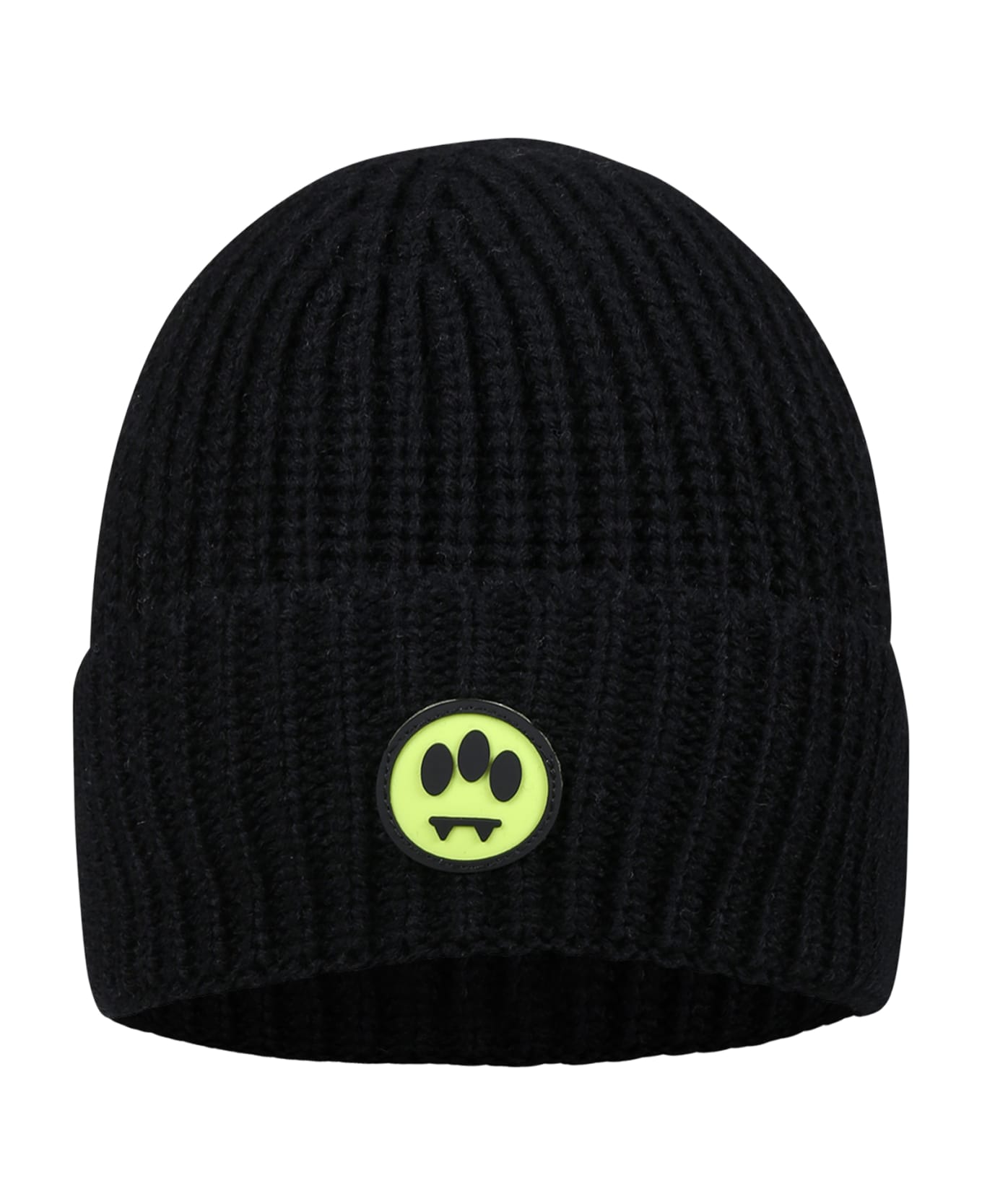 Barrow Black Hat For Kids With Smiley - Nero