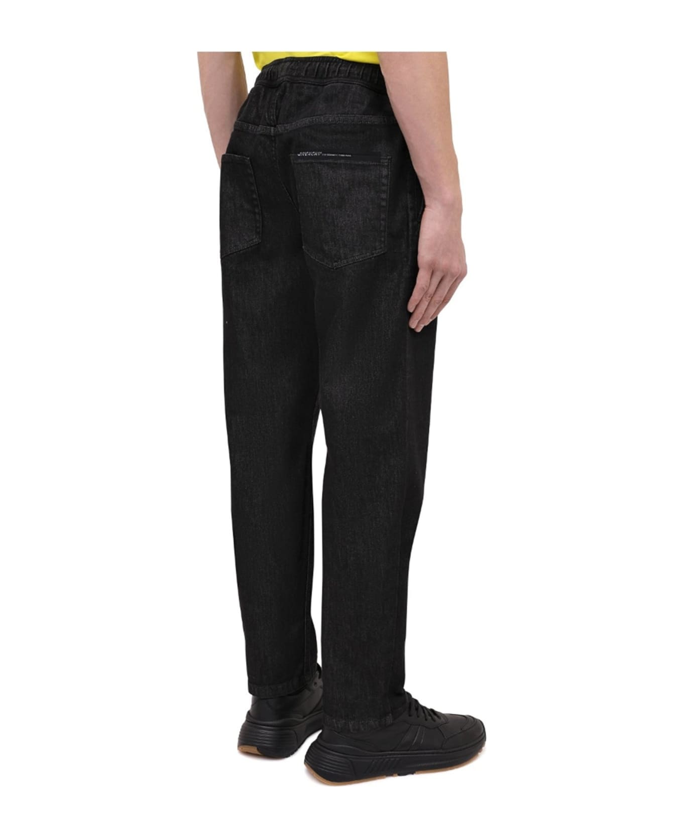 Givenchy Drawstring Denim Pants - Black ボトムス