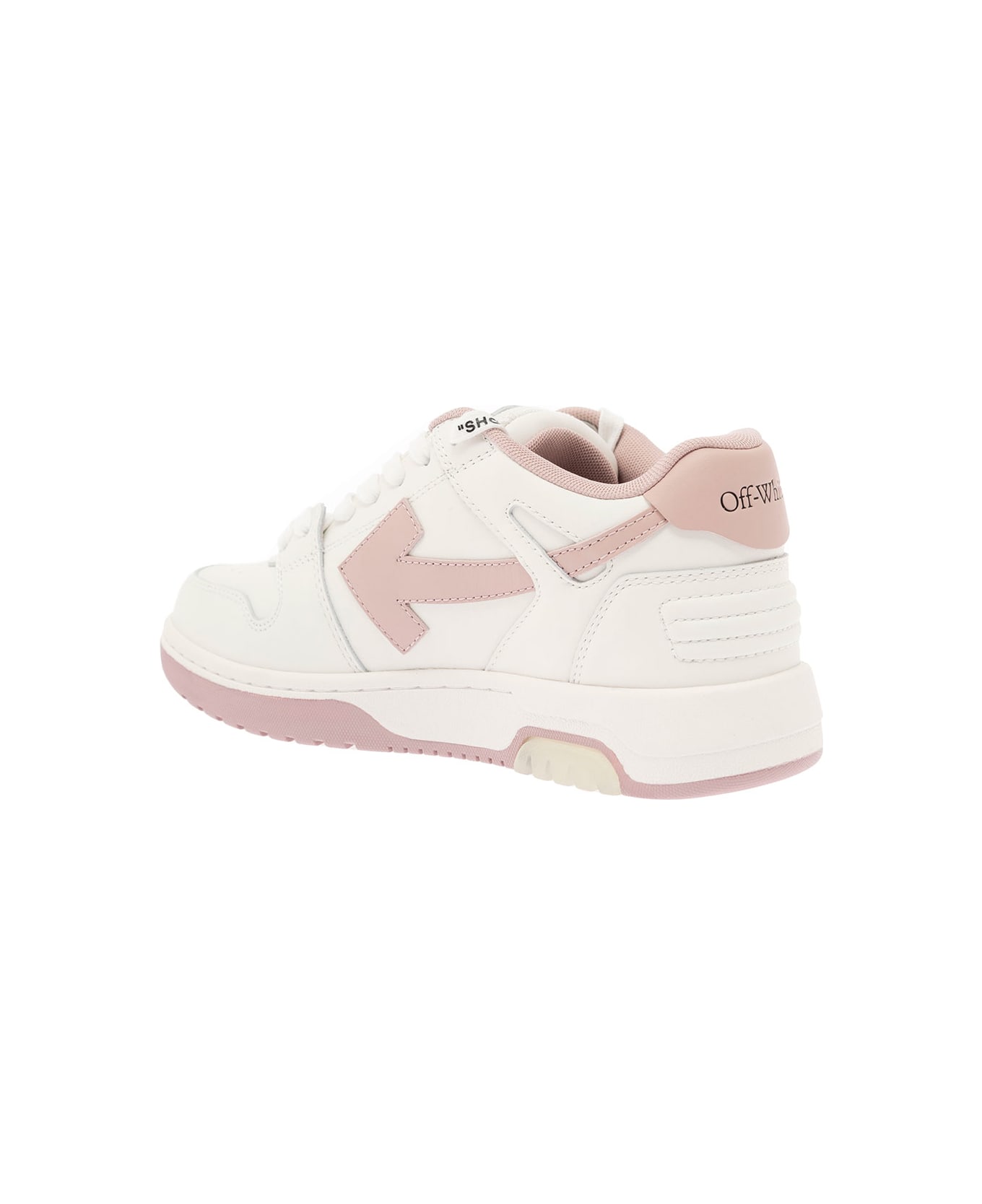 Off-White Out Of Office Calf Leather White Pink - Pink