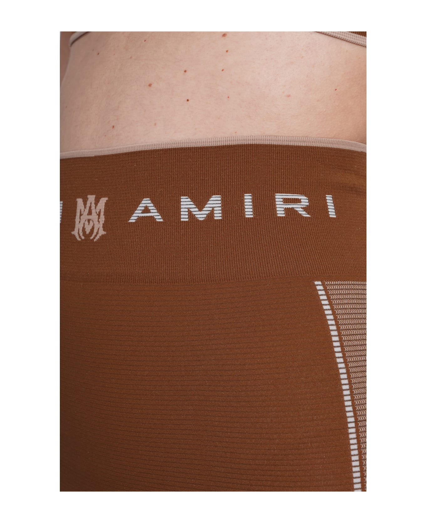 AMIRI Leggings In Brown Polyamide - brown