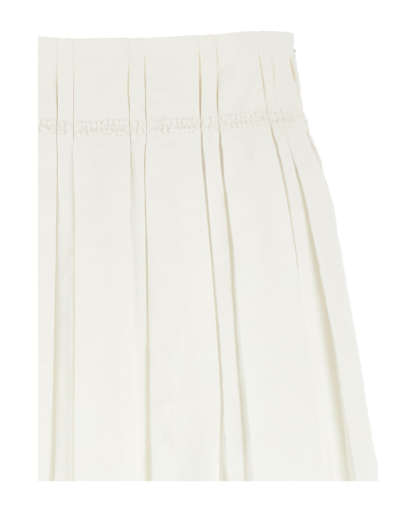 Jil Sander Midi Skirt - White