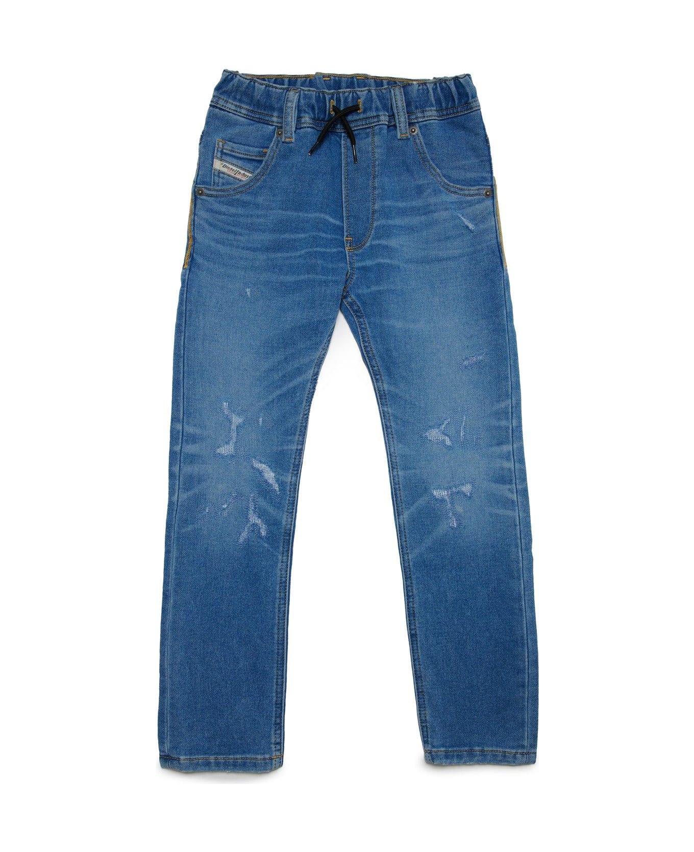 Diesel Elasticated Drawstring Waist Jeans - Blue
