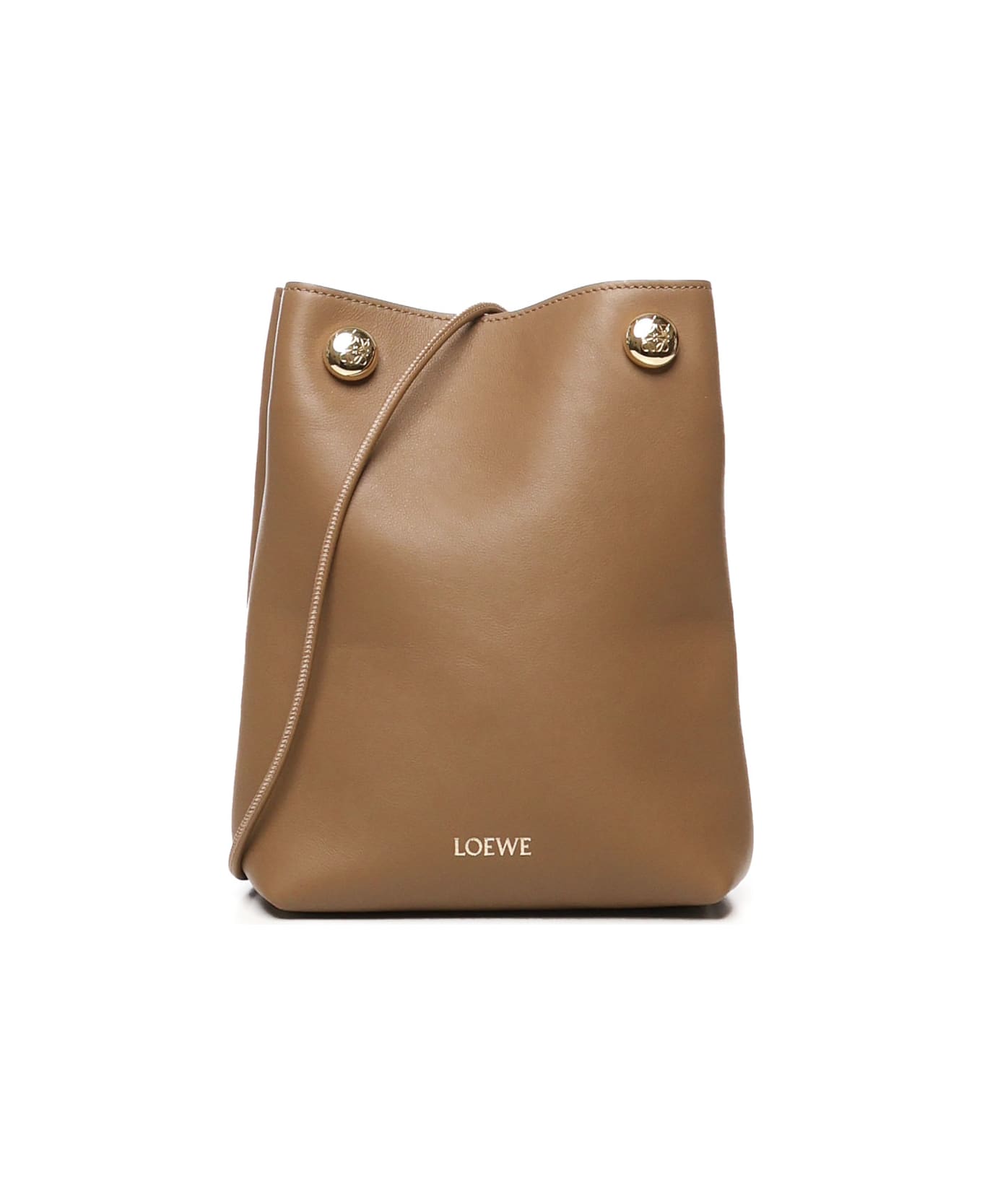 【LOEWE】PEBBLE CLUTCH●CANBSPPX013980 LOEWE PEBBLE Pouch Shoulder Bag CANBSPPX013980 leather Brown