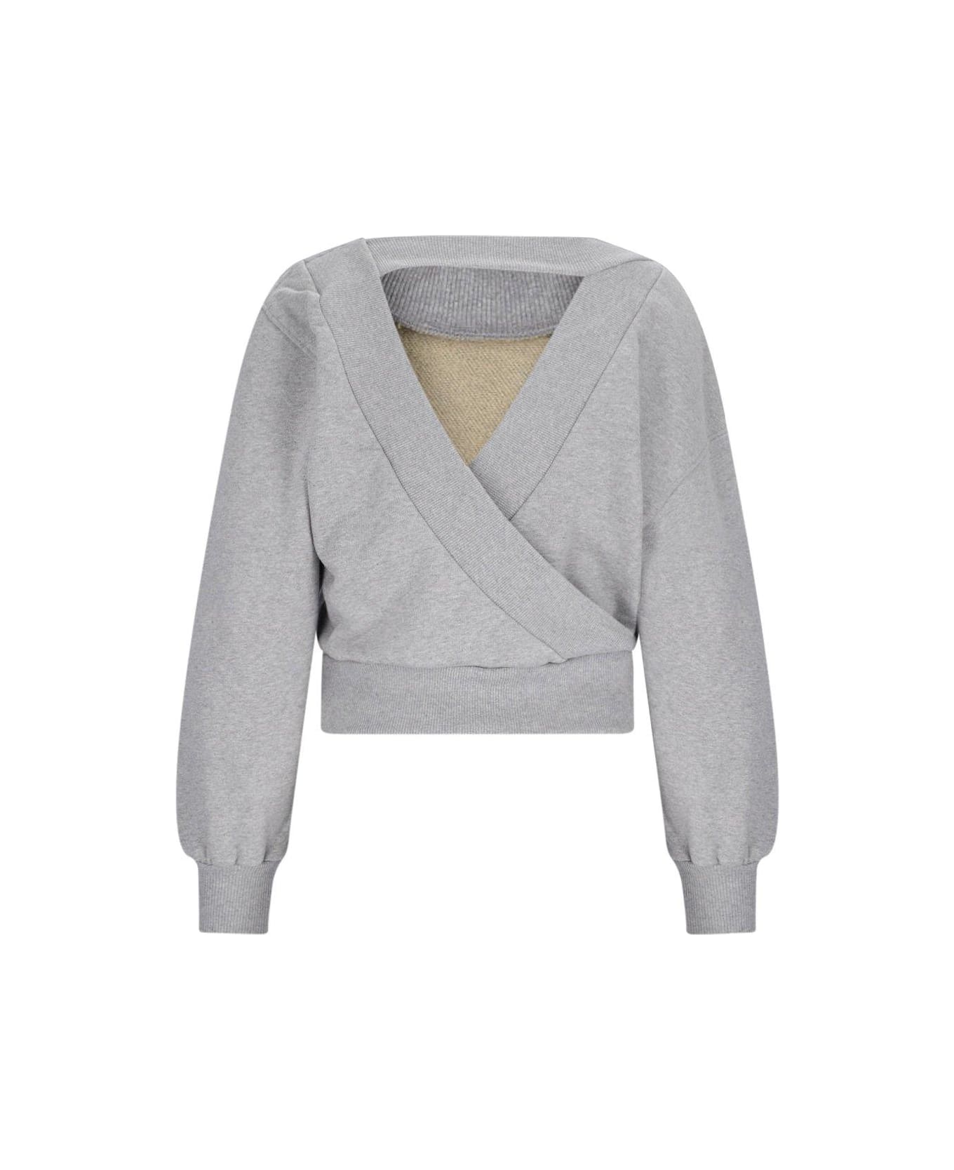 The Attico Crewneck Sweatshirt - Gray