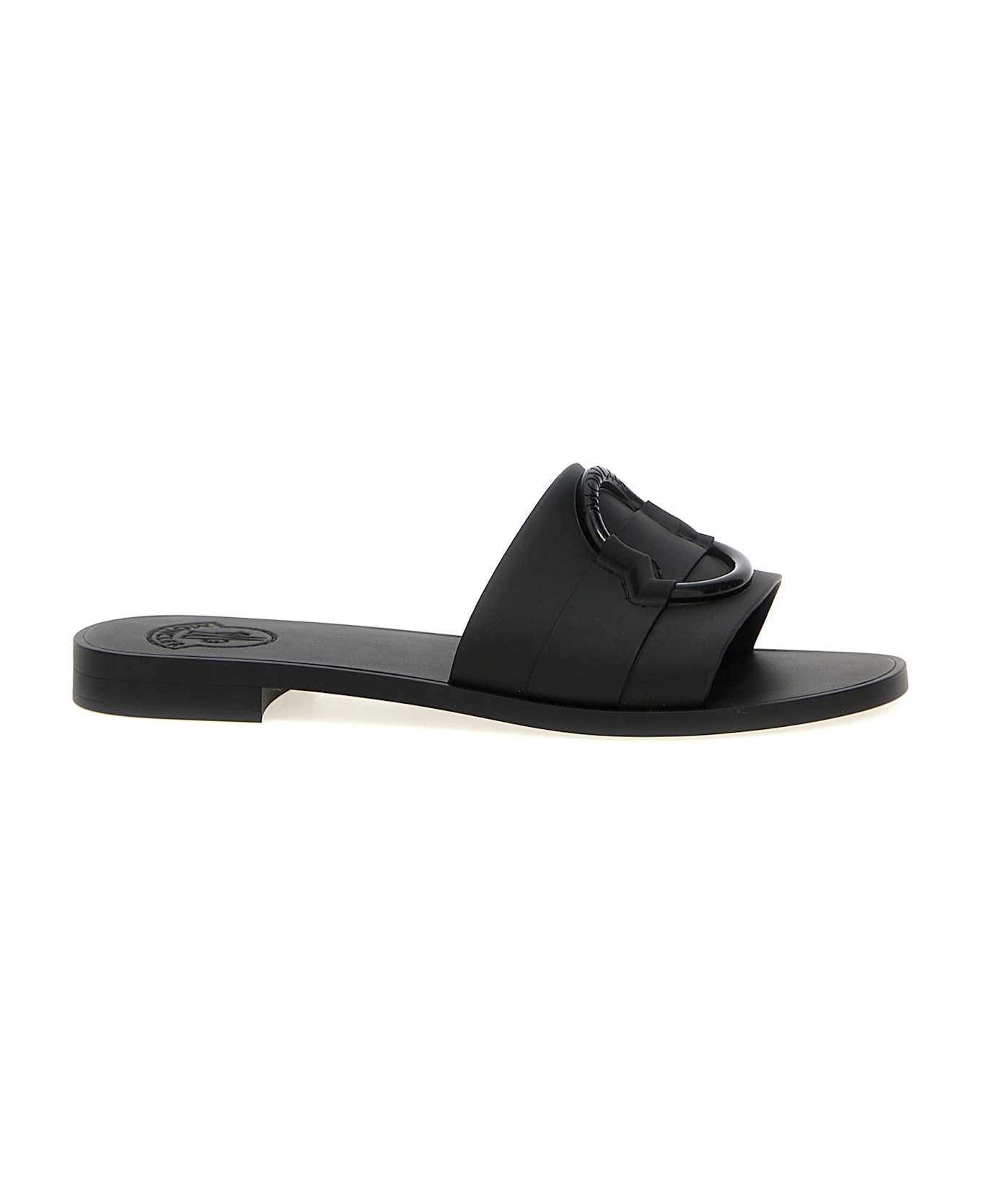 Moncler 'mon' Slides - Black  