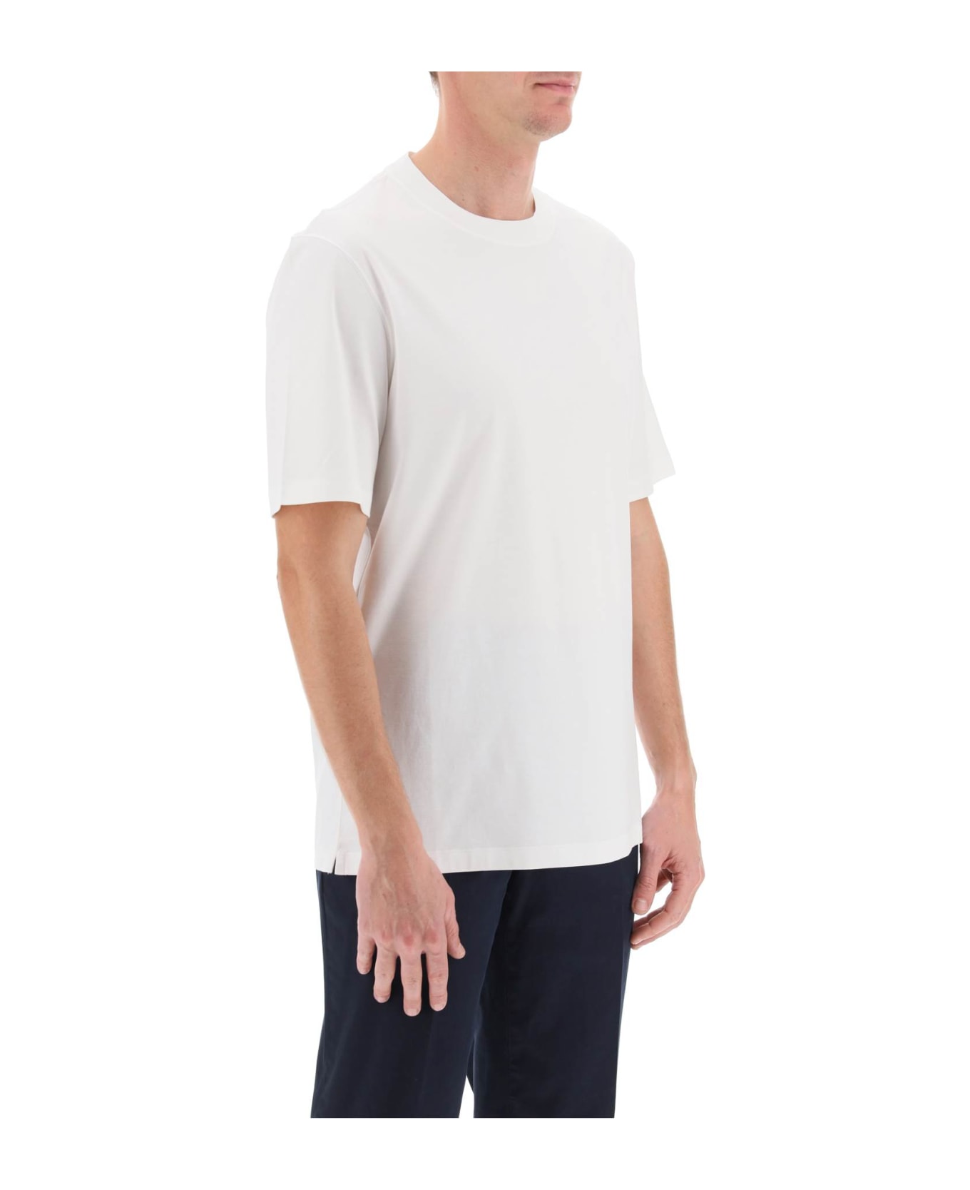 Brunello Cucinelli Crewneck Short-sleeved T-shirt - White シャツ