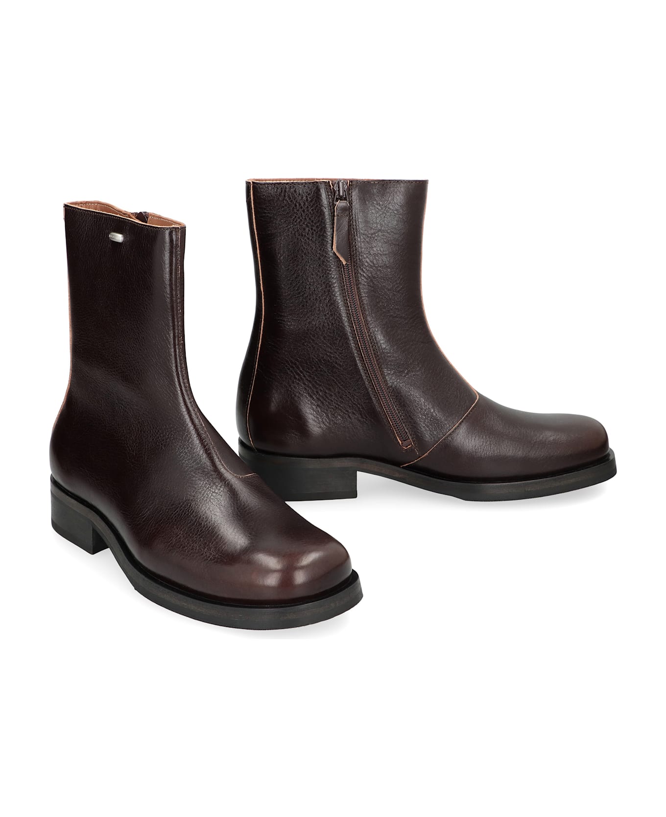 Our Legacy Boots Truck In Leather - brown