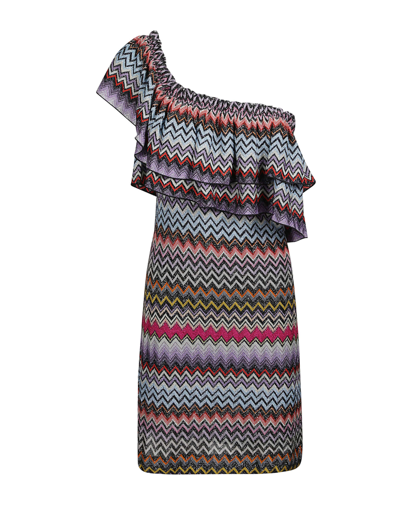 Missoni One-sleeve Printed Dress - Multicolor ワンピース＆ドレス