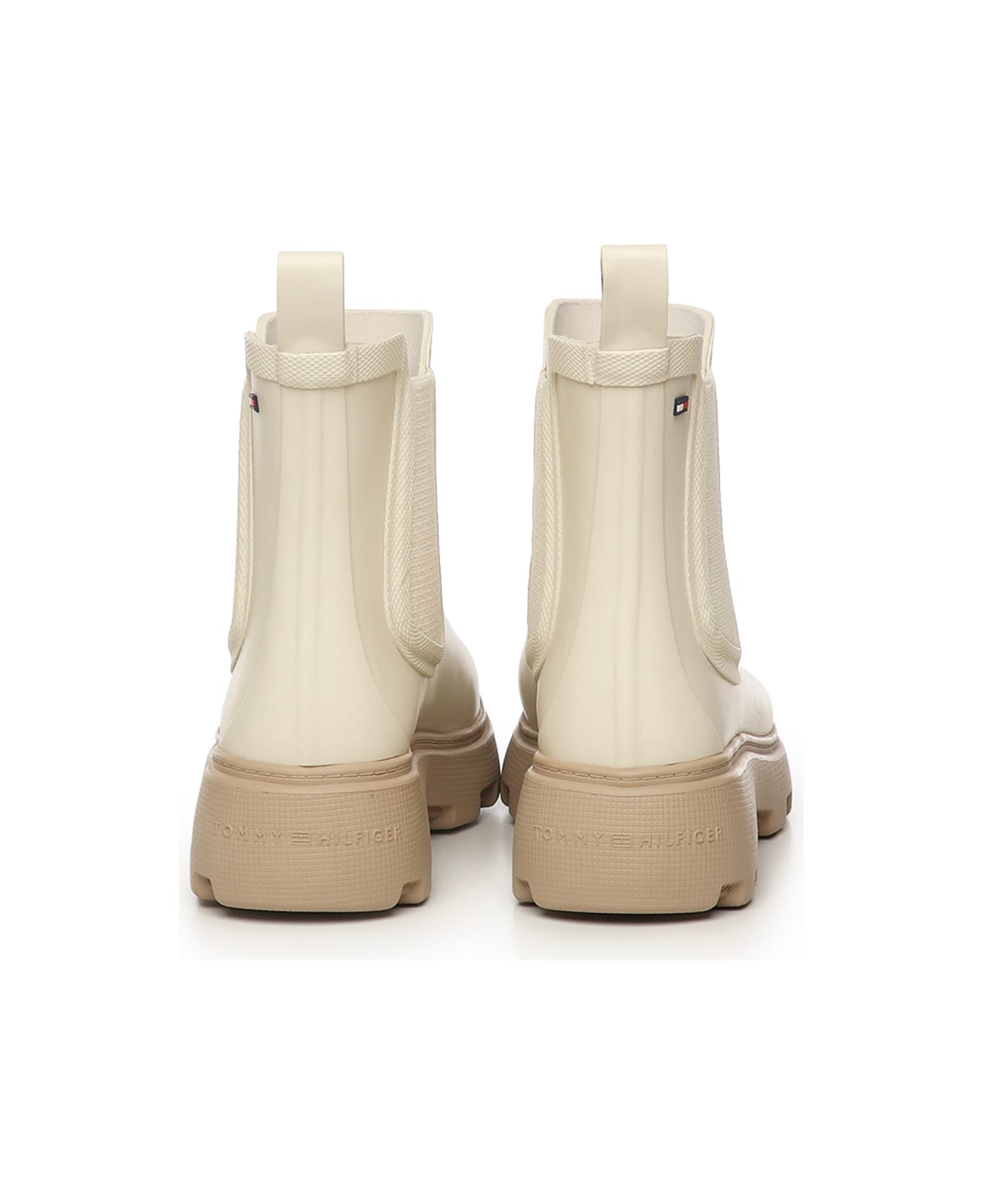 Tommy Hilfiger Rubber Rain Boots - Newsprint