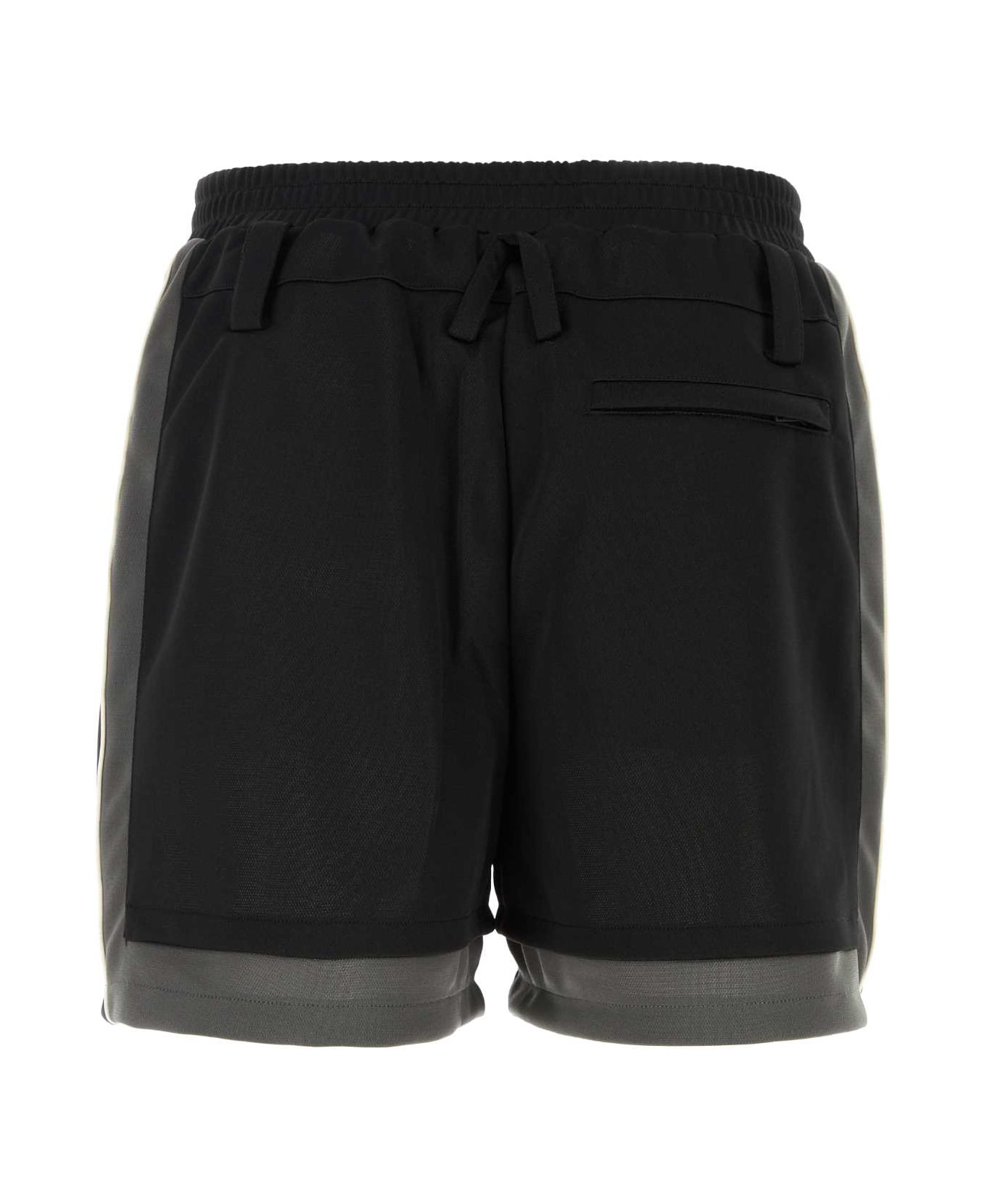 AMBUSH Black Polyester Bermuda Shorts - RABBIT