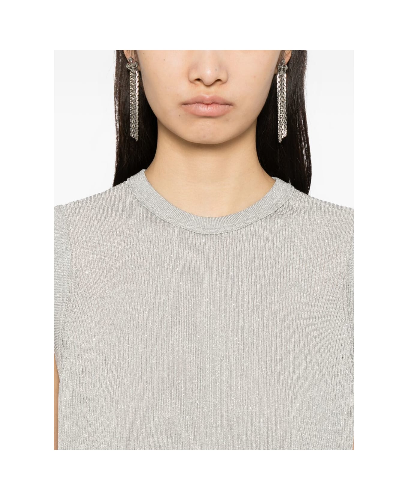 Tom Ford Sequined Top - Silver