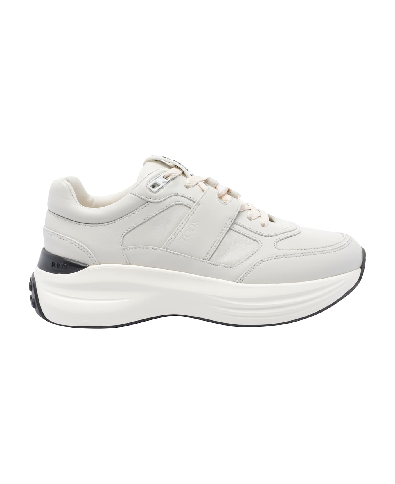 Tod
s Leather And Technical Fabric Sneakers - White