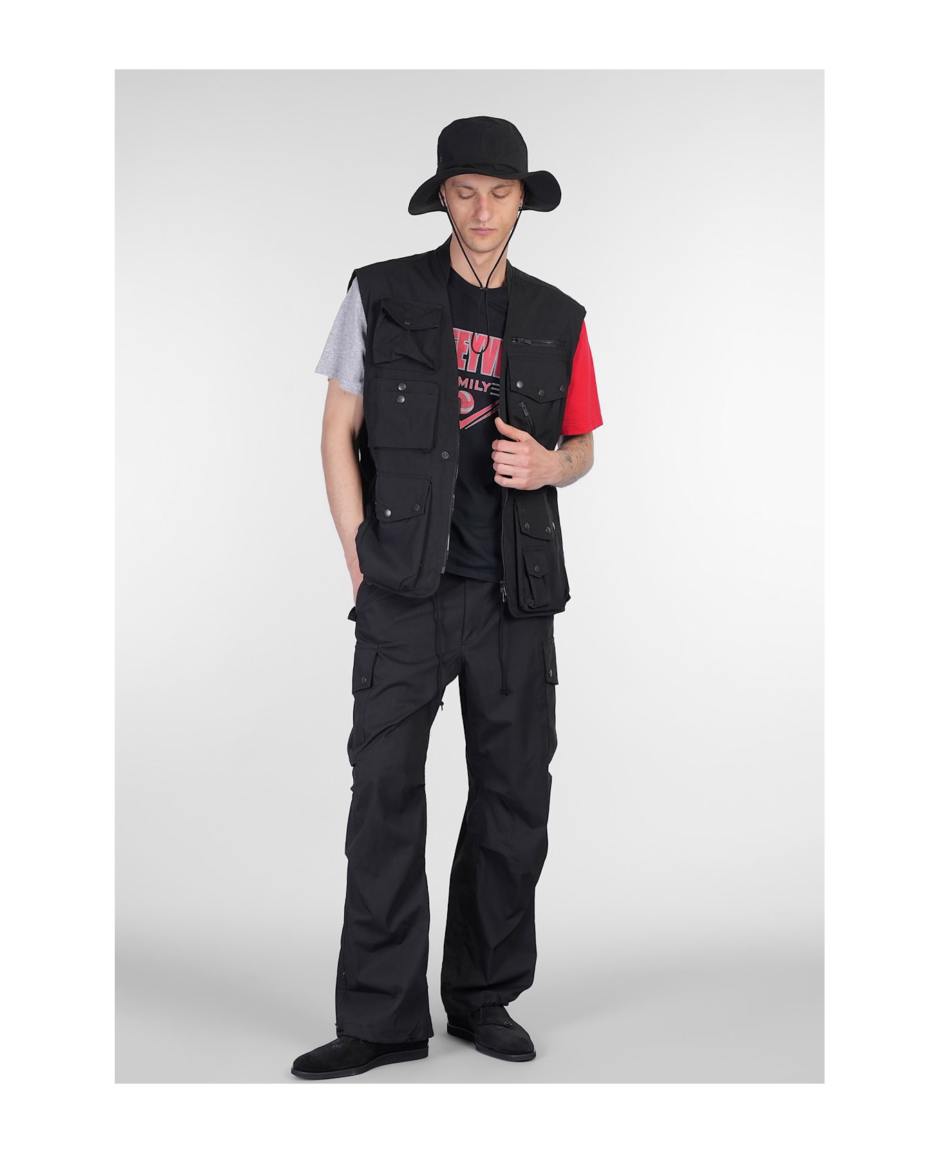 Needles Vest In Black Cotton - black