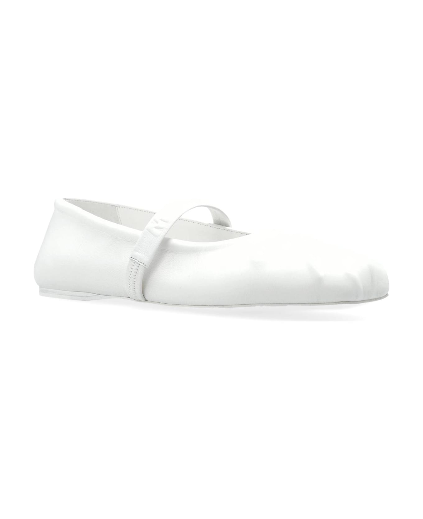 Marni Leather Ballet Flats - LILY WHITE