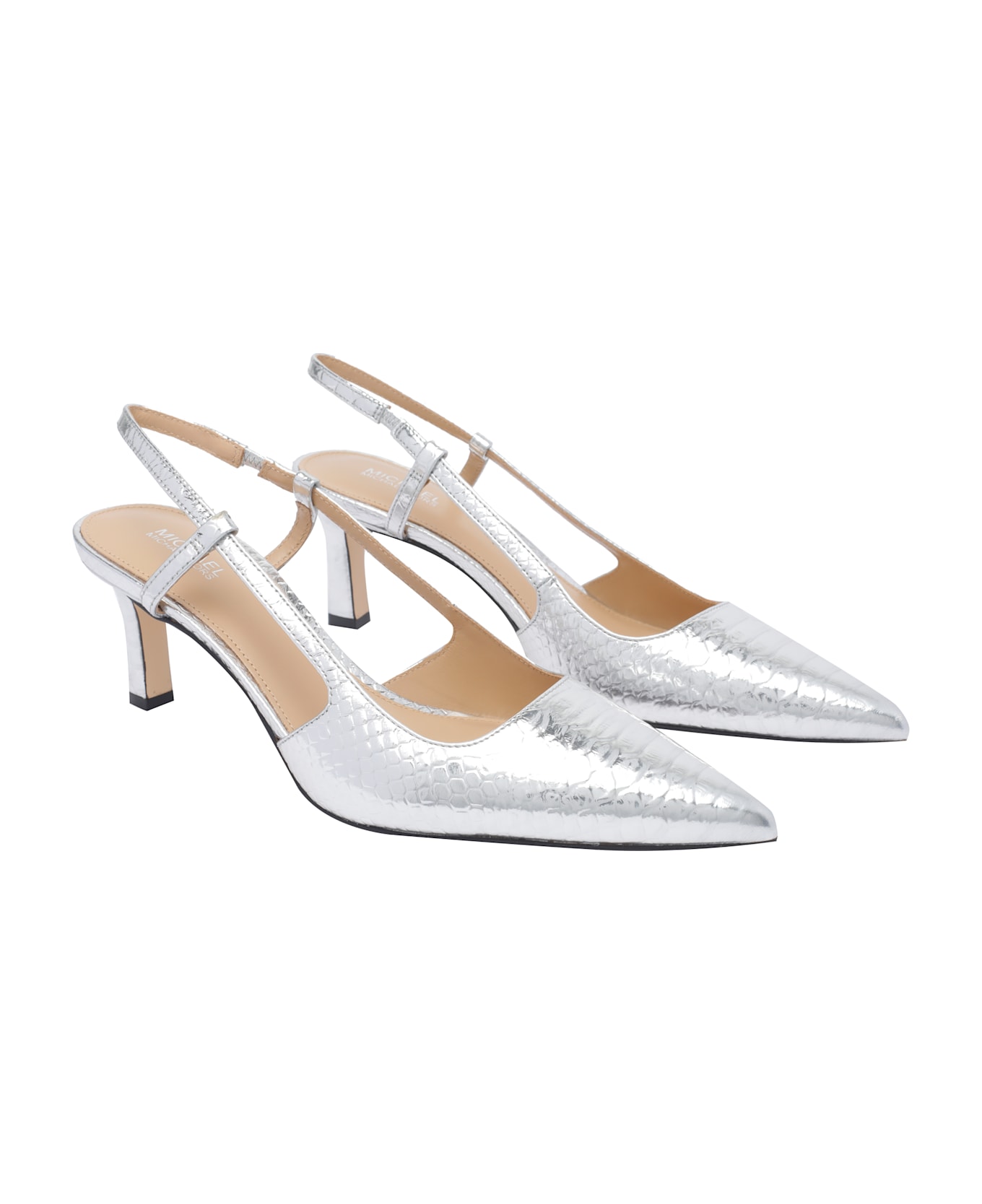 MICHAEL Michael Kors Alora Slingback - Silver