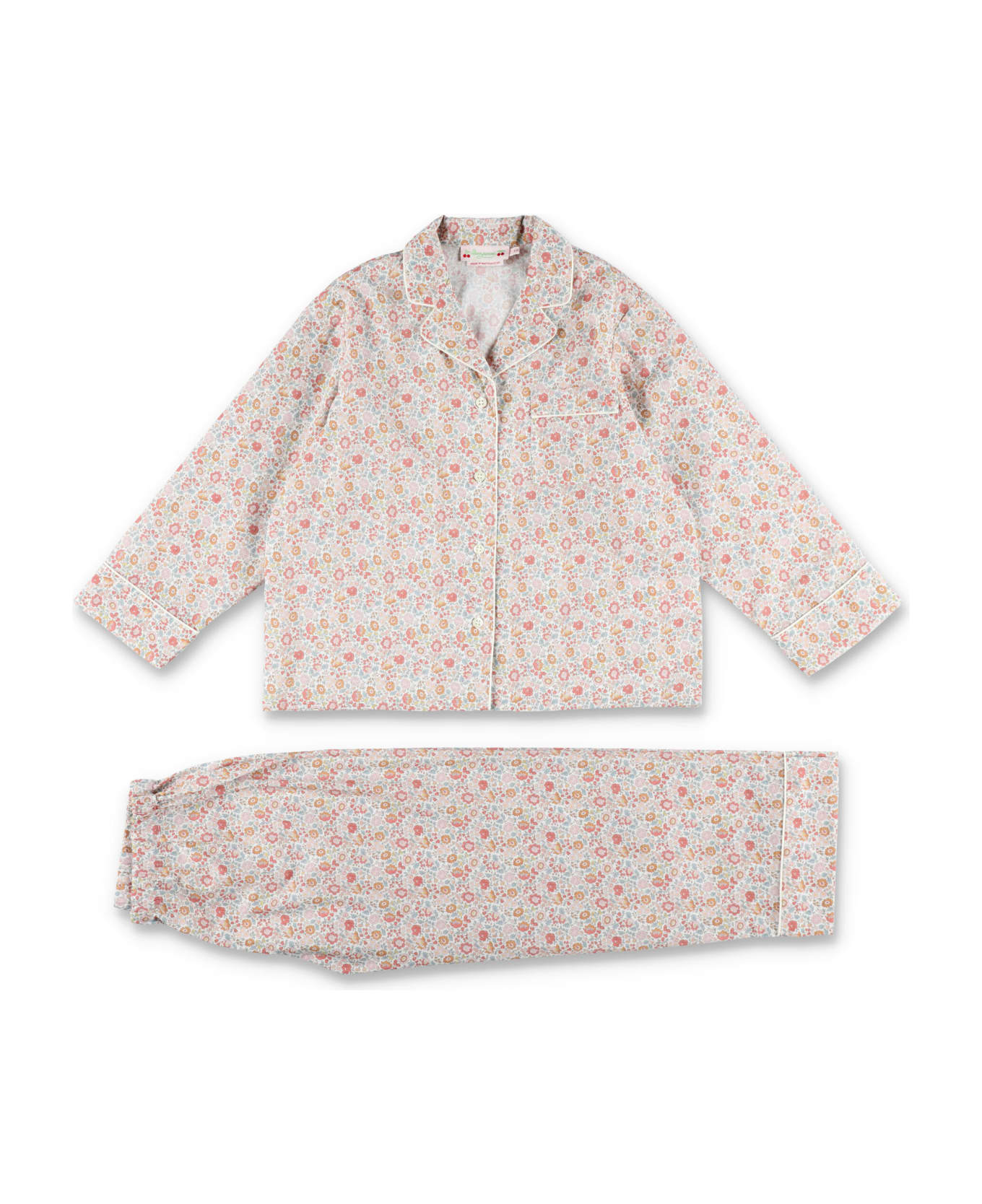 Bonpoint Pajamas - FLEURS ORANGE