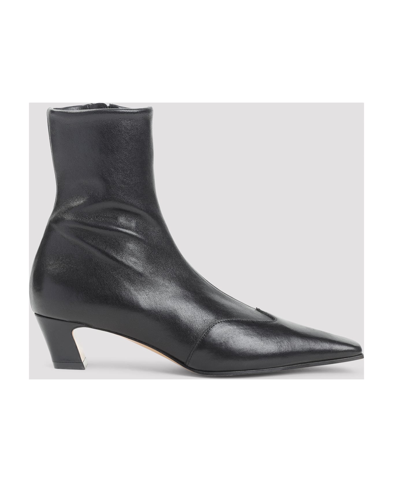 Khaite Nevada 40 Ankle Stretch Boot - Black