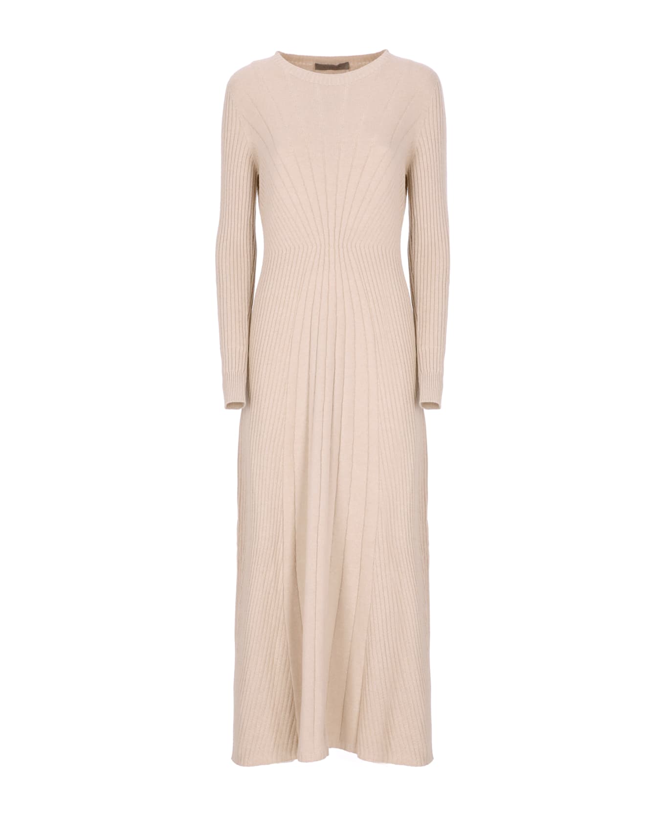D.Exterior Cashmere Bland Dress - Beige