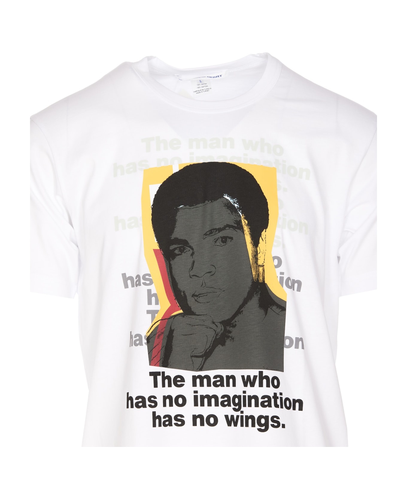 Comme des Garçons Muhammad Ali' Print T-shirt - White シャツ