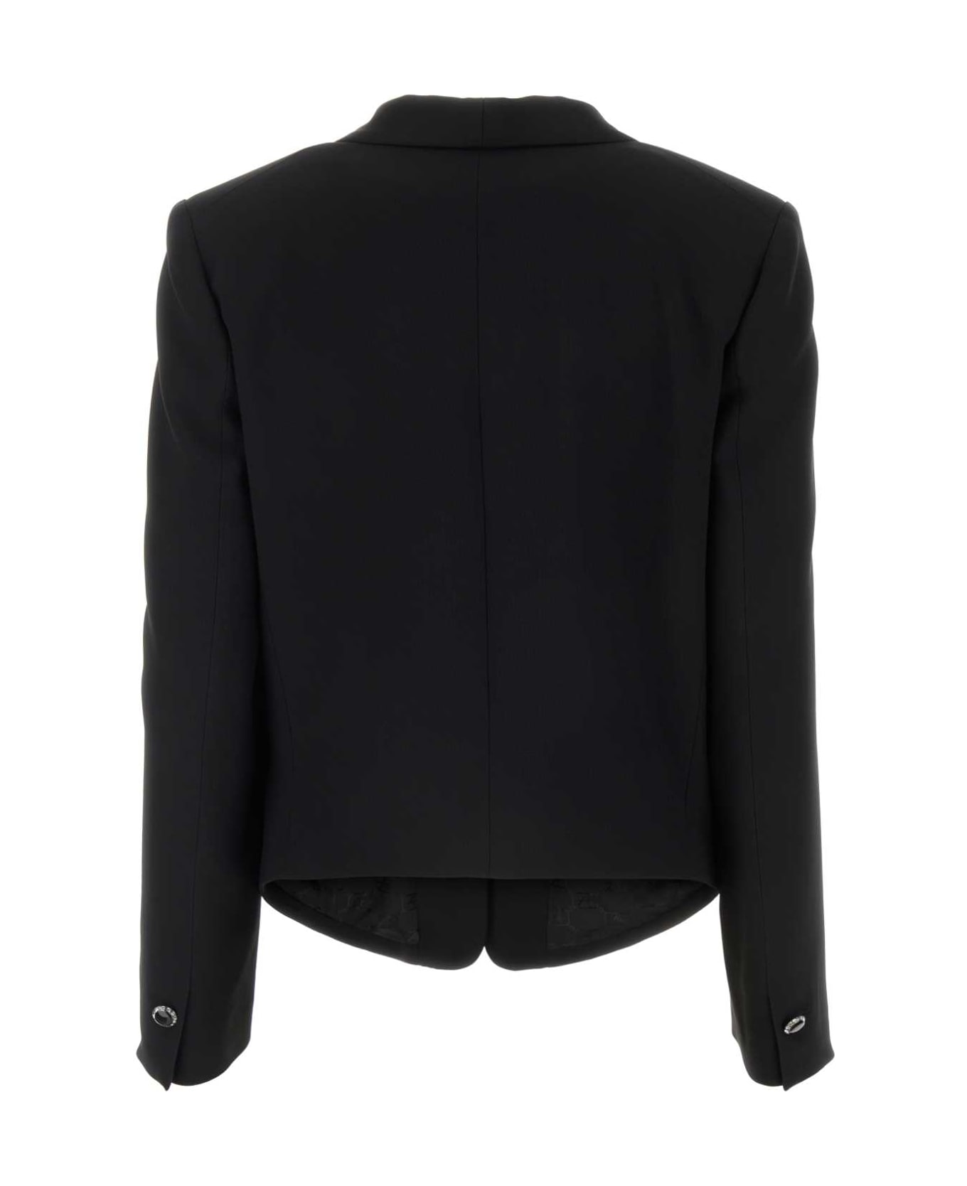 Alberta Ferretti Black Acetate Blend Blazer - Nero