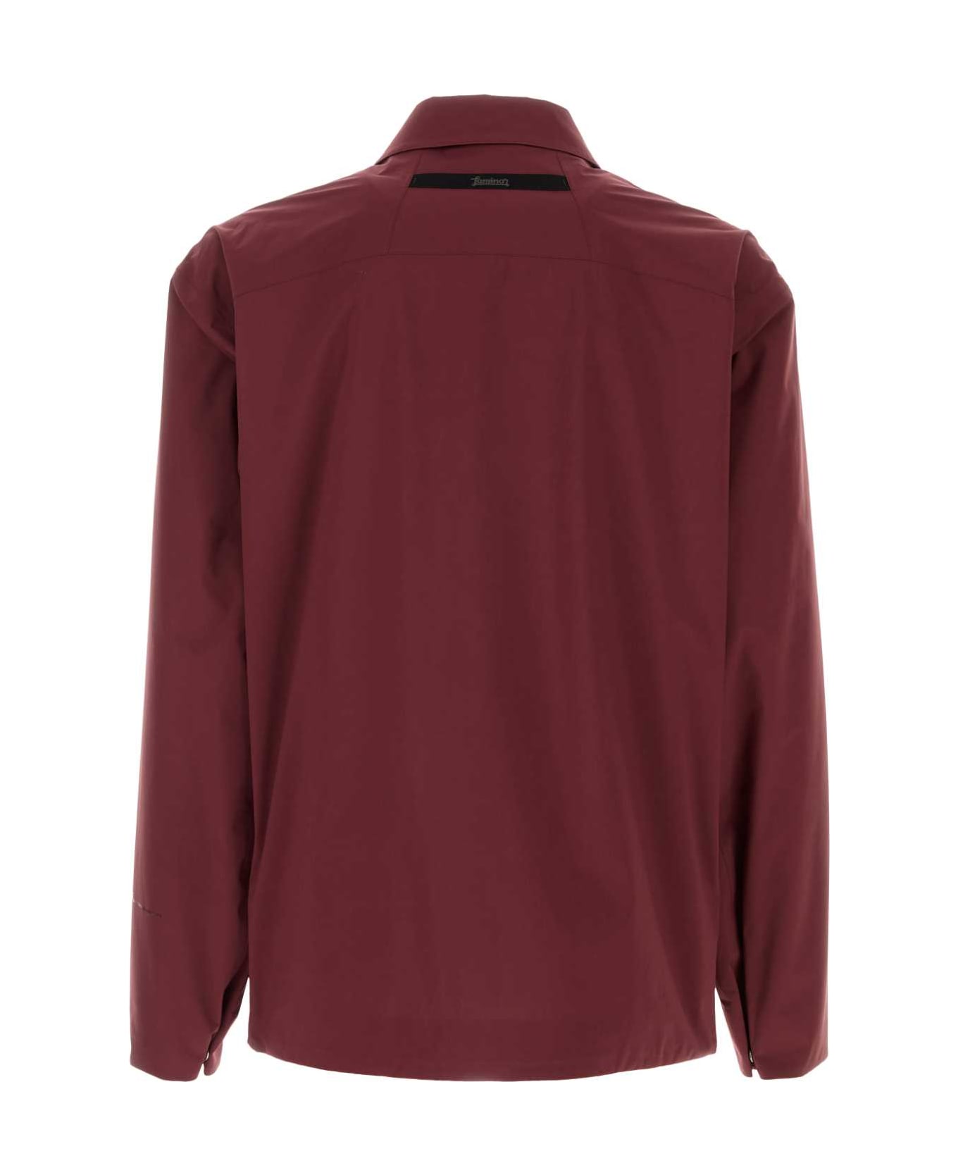 Herno Burgundy Nylon Jacket - BORDEAUX